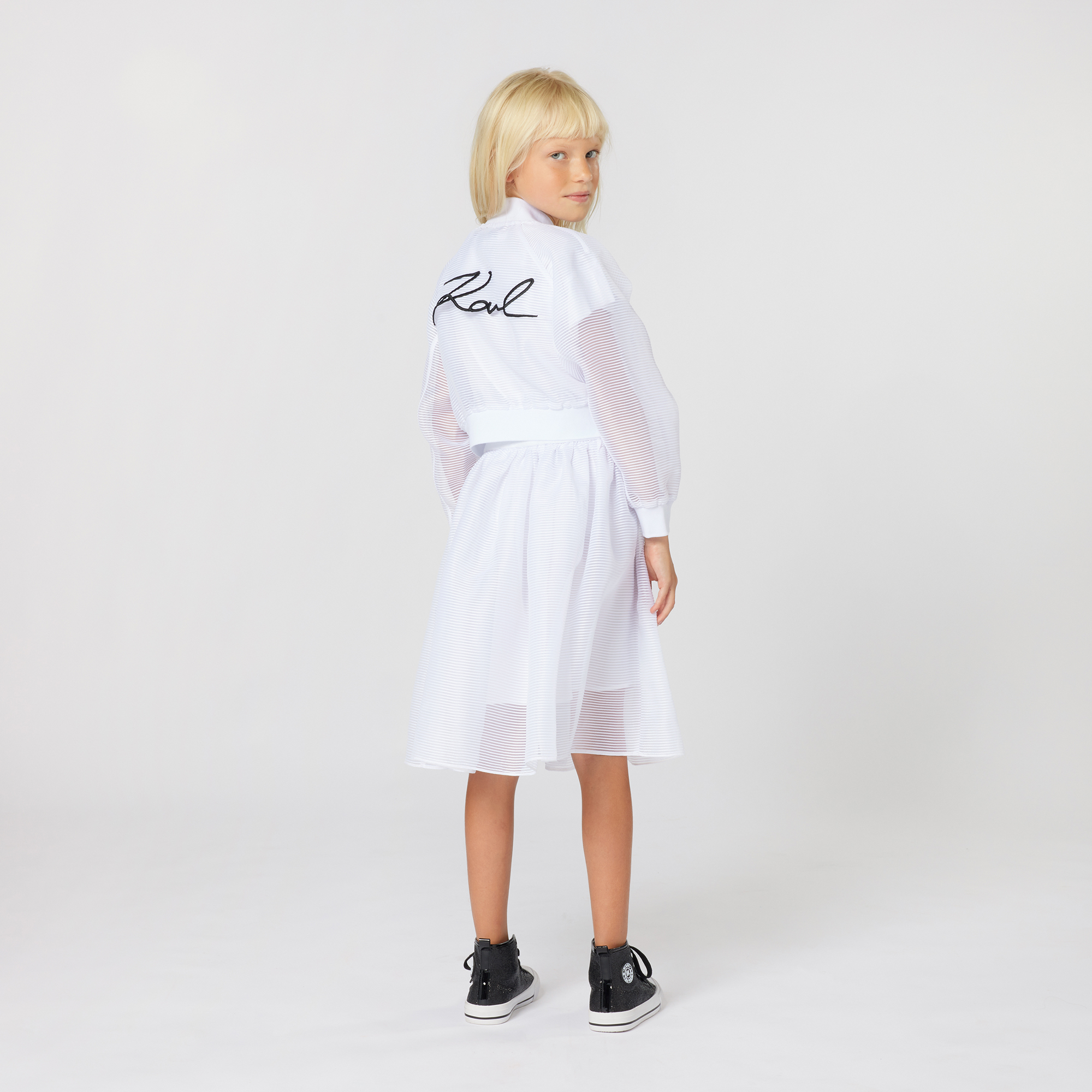 Striped midi skirt KARL LAGERFELD KIDS for GIRL