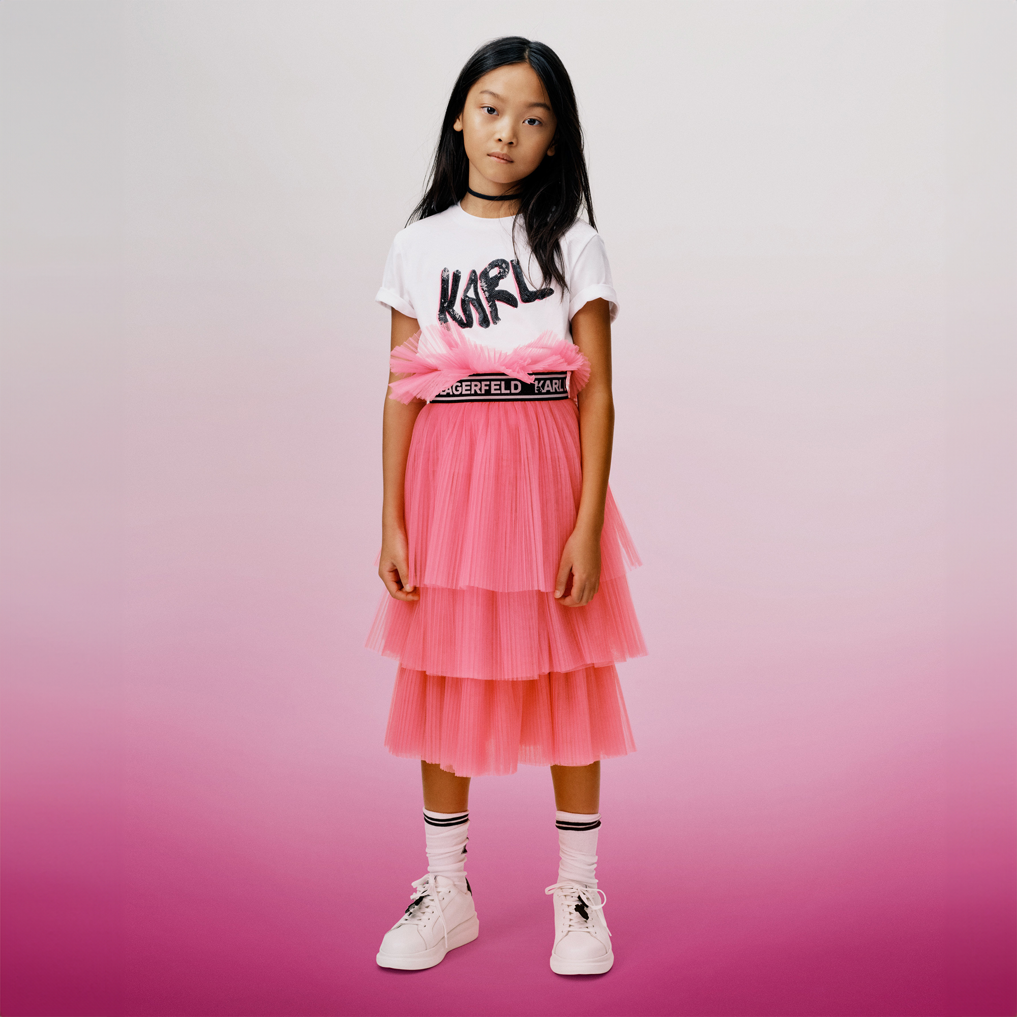 Tutu-style midi skirt KARL LAGERFELD KIDS for GIRL