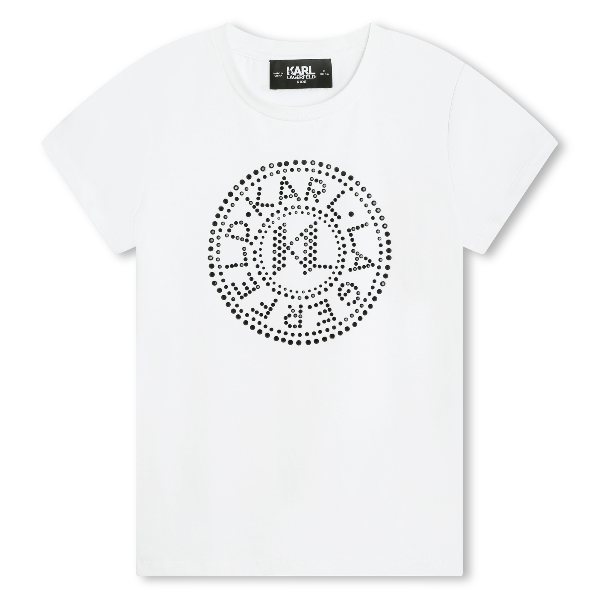 T-Shirt mit Logo aus Strass KARL LAGERFELD KIDS Für MÄDCHEN