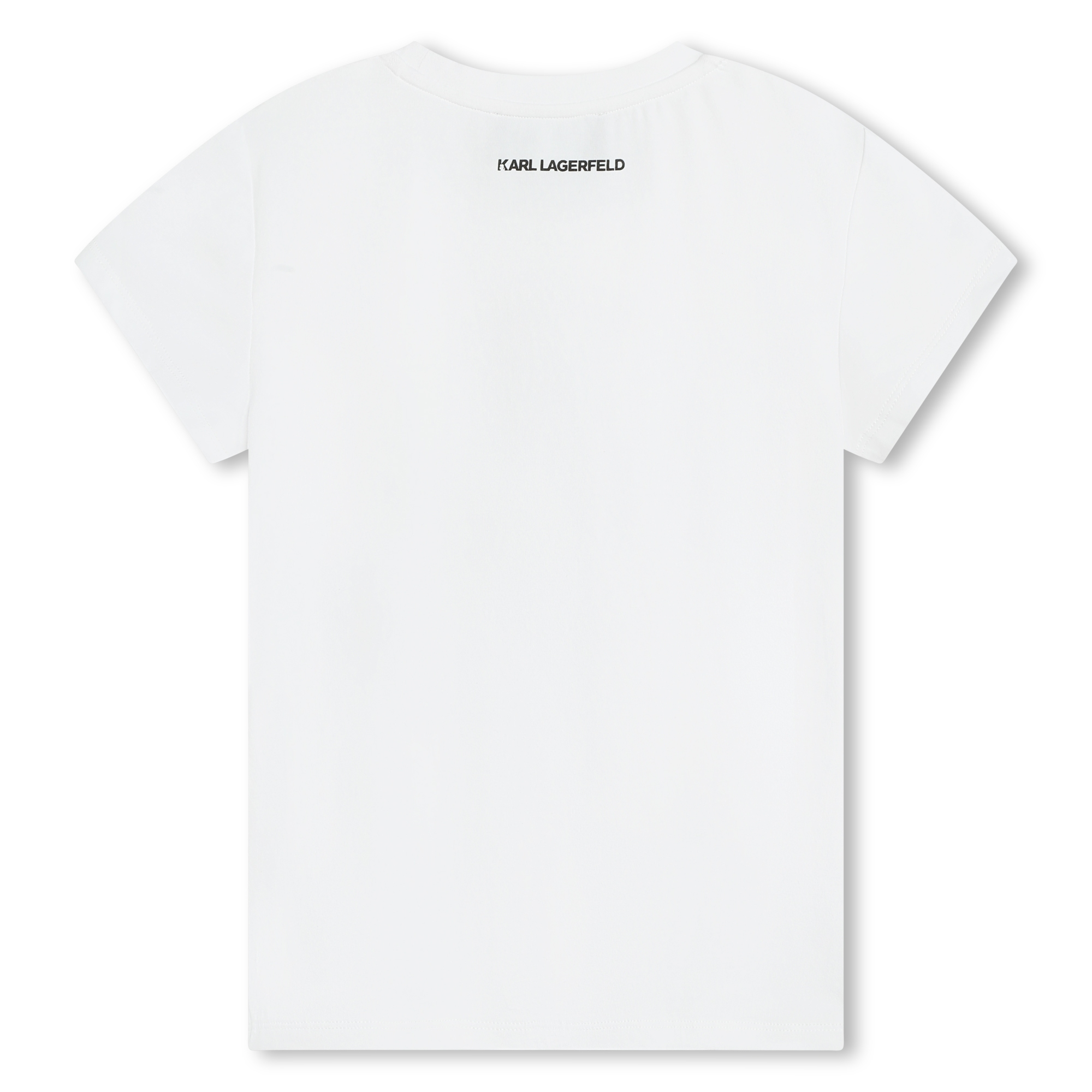 T-shirt with diamanté logo KARL LAGERFELD KIDS for GIRL