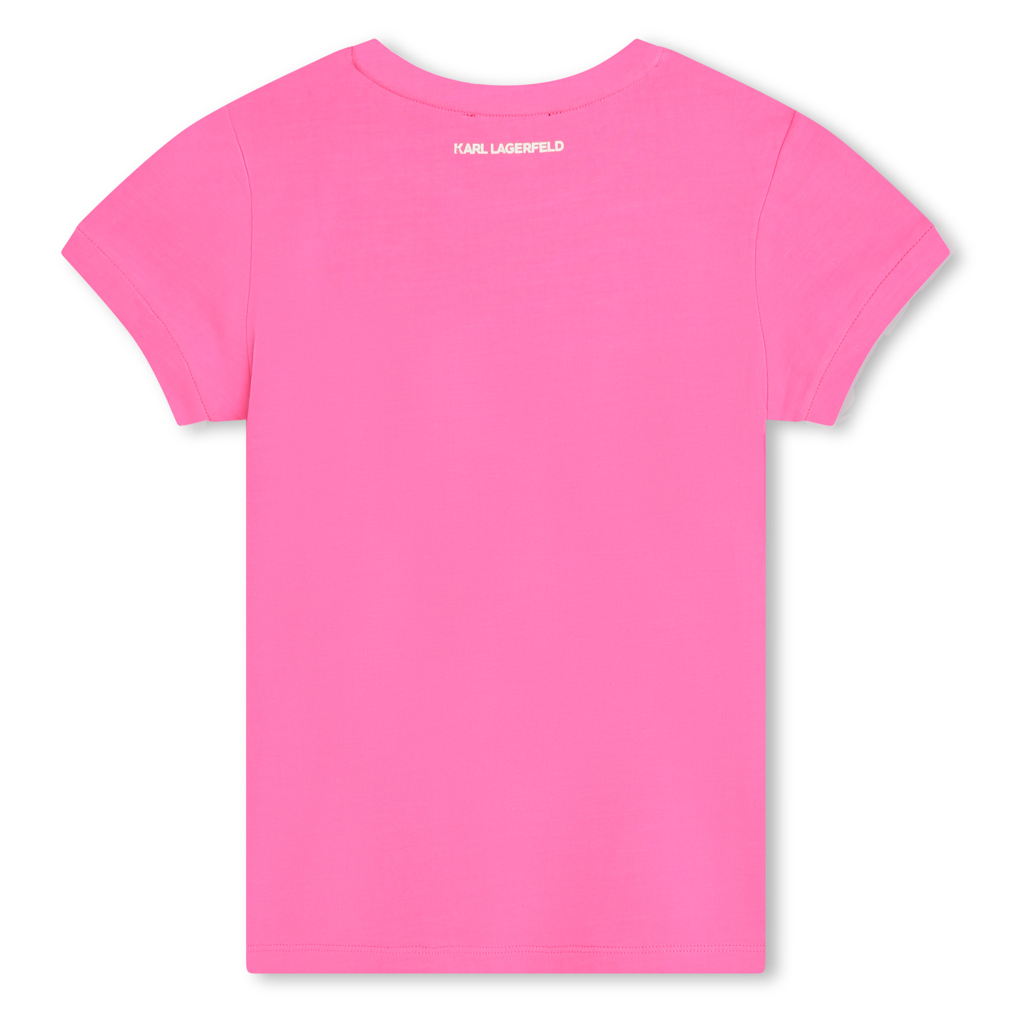 T-shirt with contrasting edges KARL LAGERFELD KIDS for GIRL