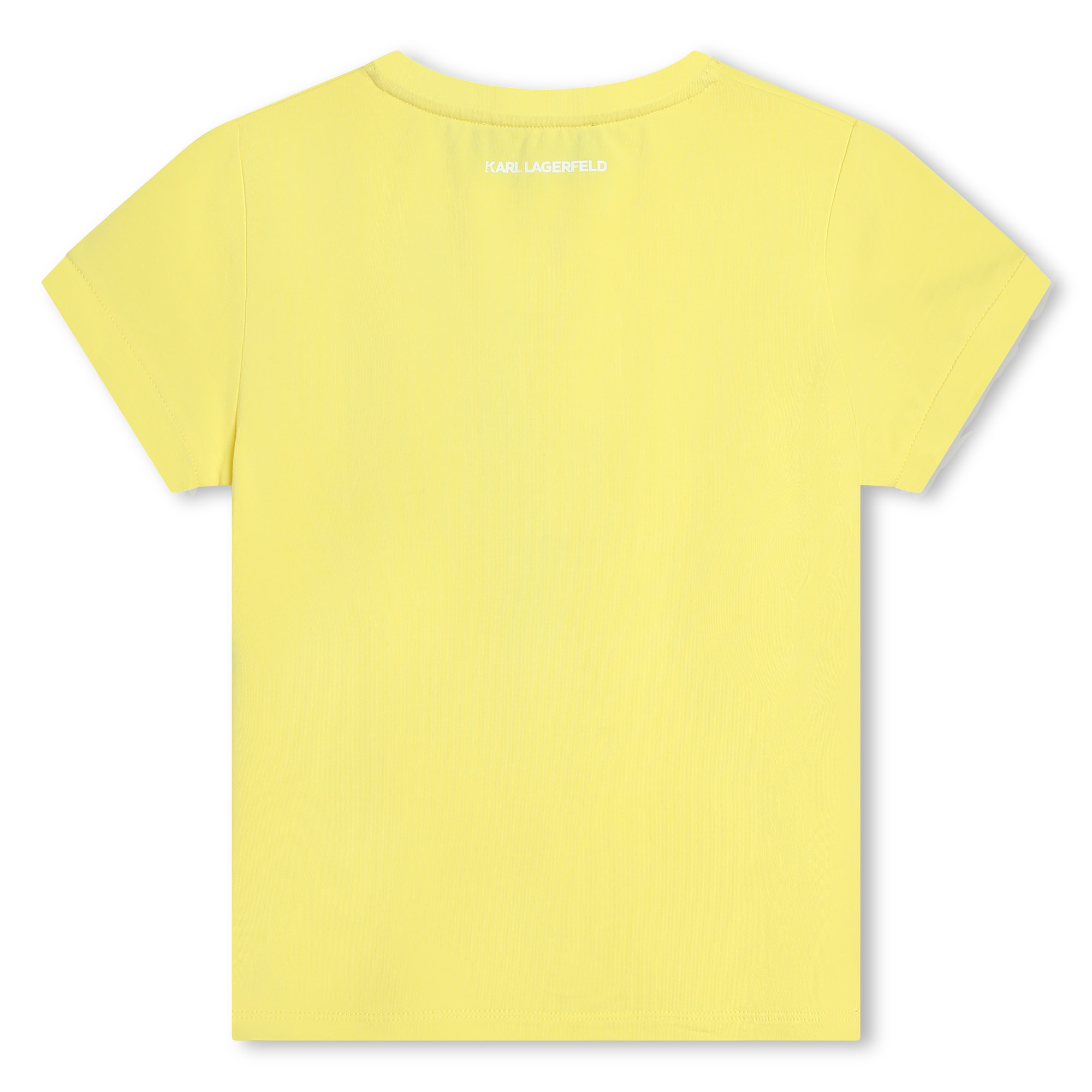 T-shirt à bords contrastants KARL LAGERFELD KIDS pour FILLE
