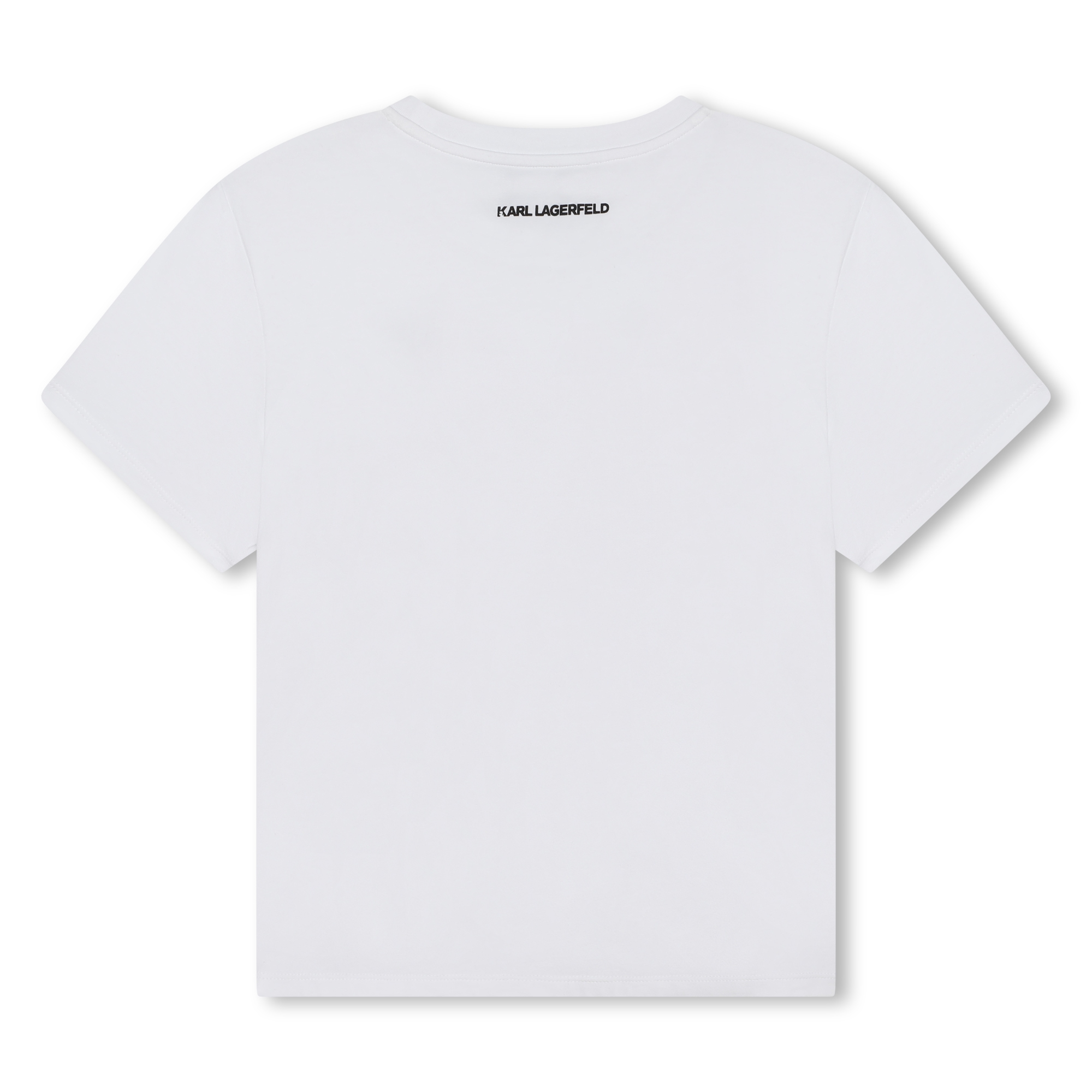 T-shirt avec logo en sequins KARL LAGERFELD KIDS pour FILLE
