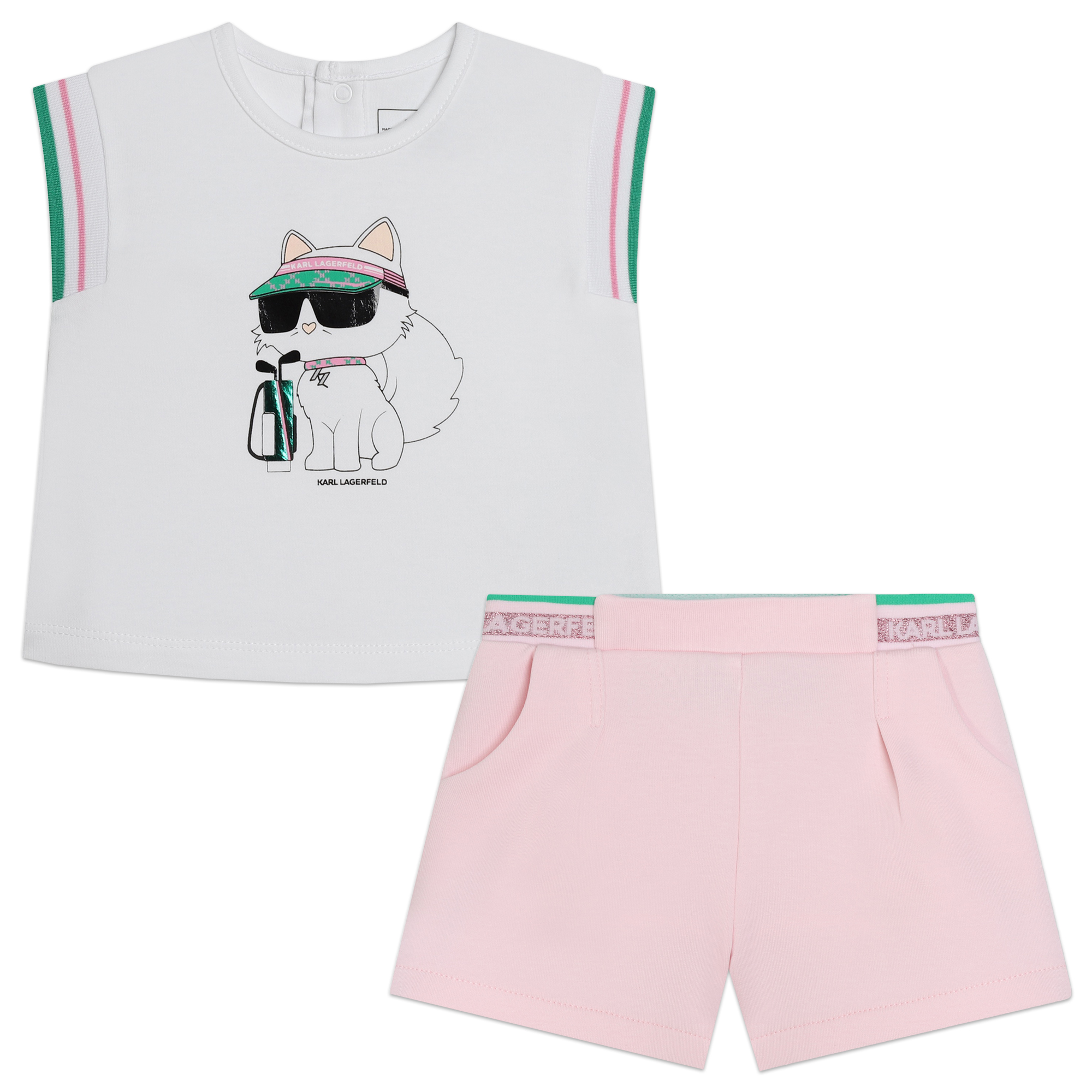 Set pantaloncini e t-shirt KARL LAGERFELD KIDS Per BAMBINA