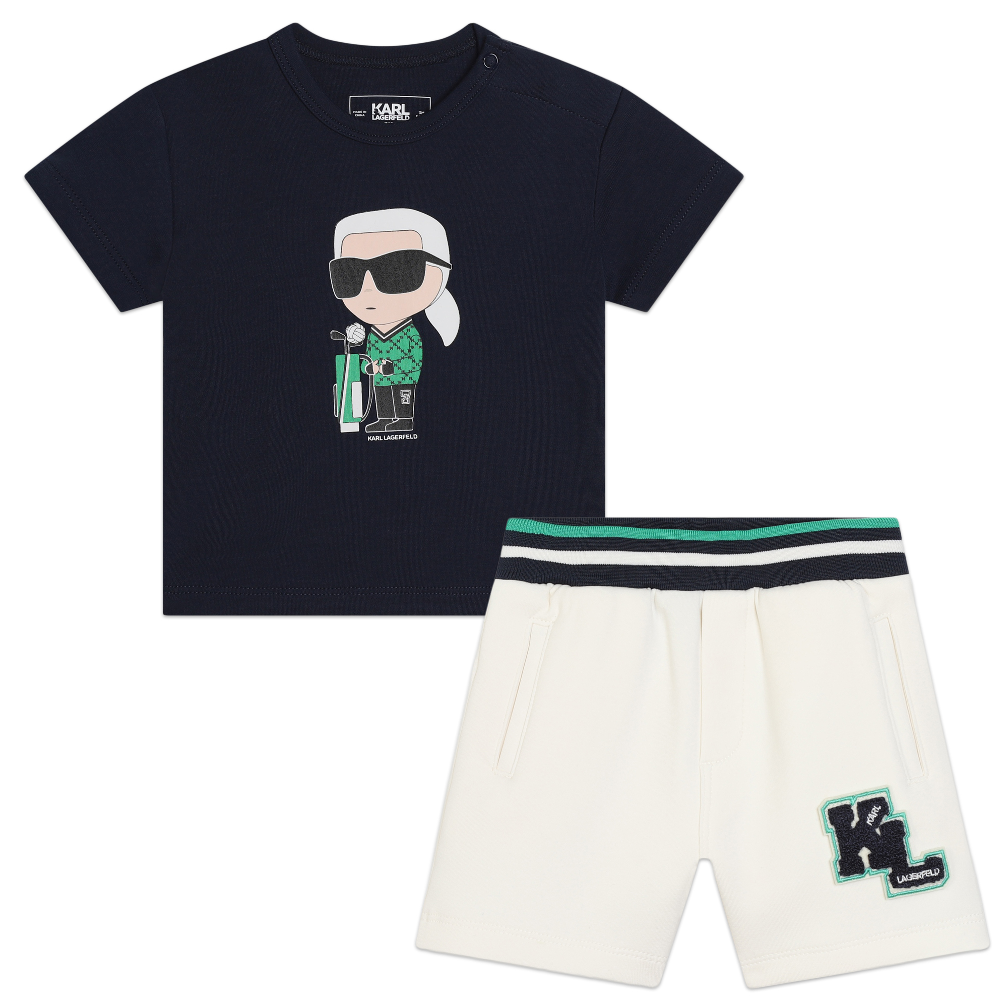 Set shorts e t-shirt KARL LAGERFELD KIDS Per RAGAZZO