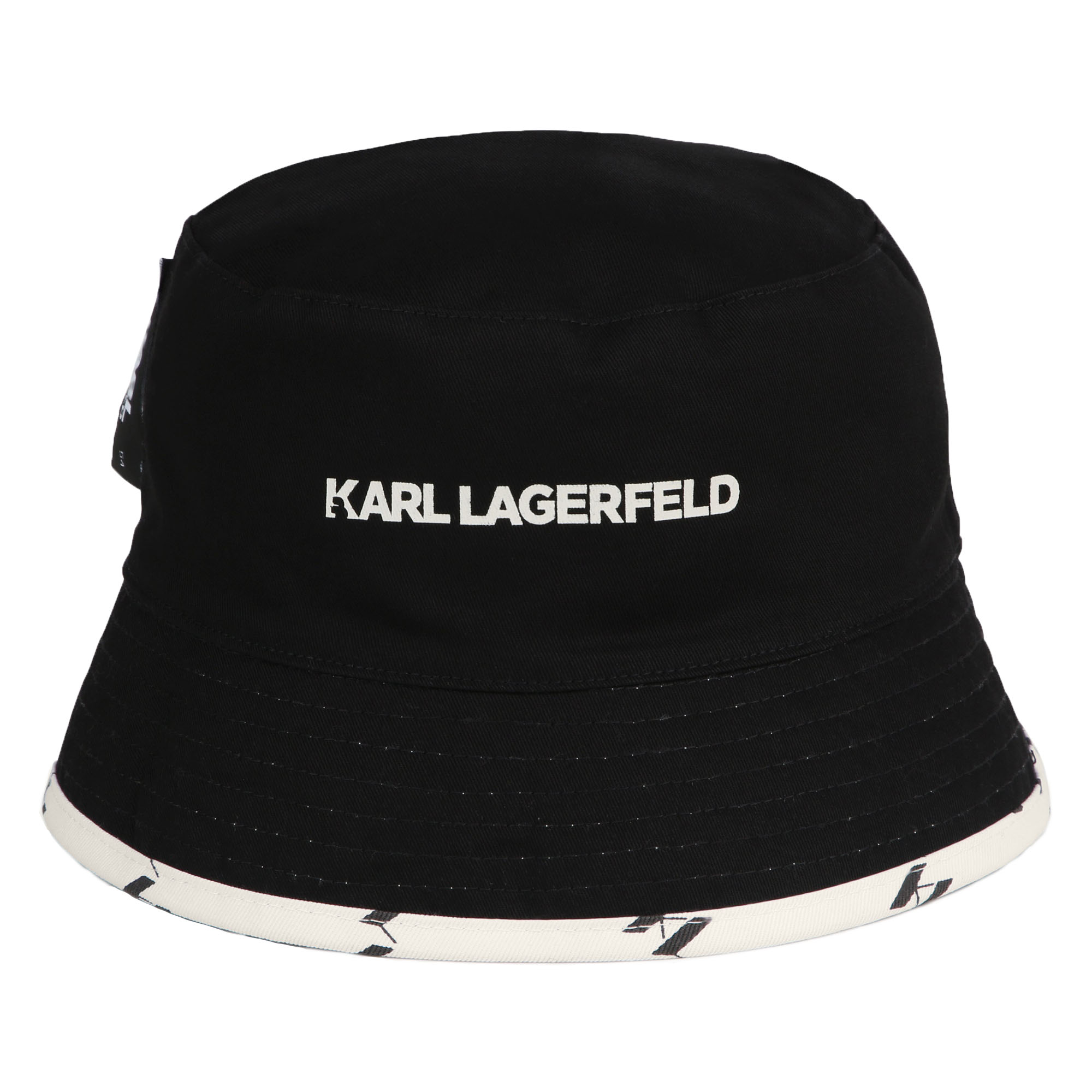 Reversible cotton bucket hat KARL LAGERFELD KIDS for BOY