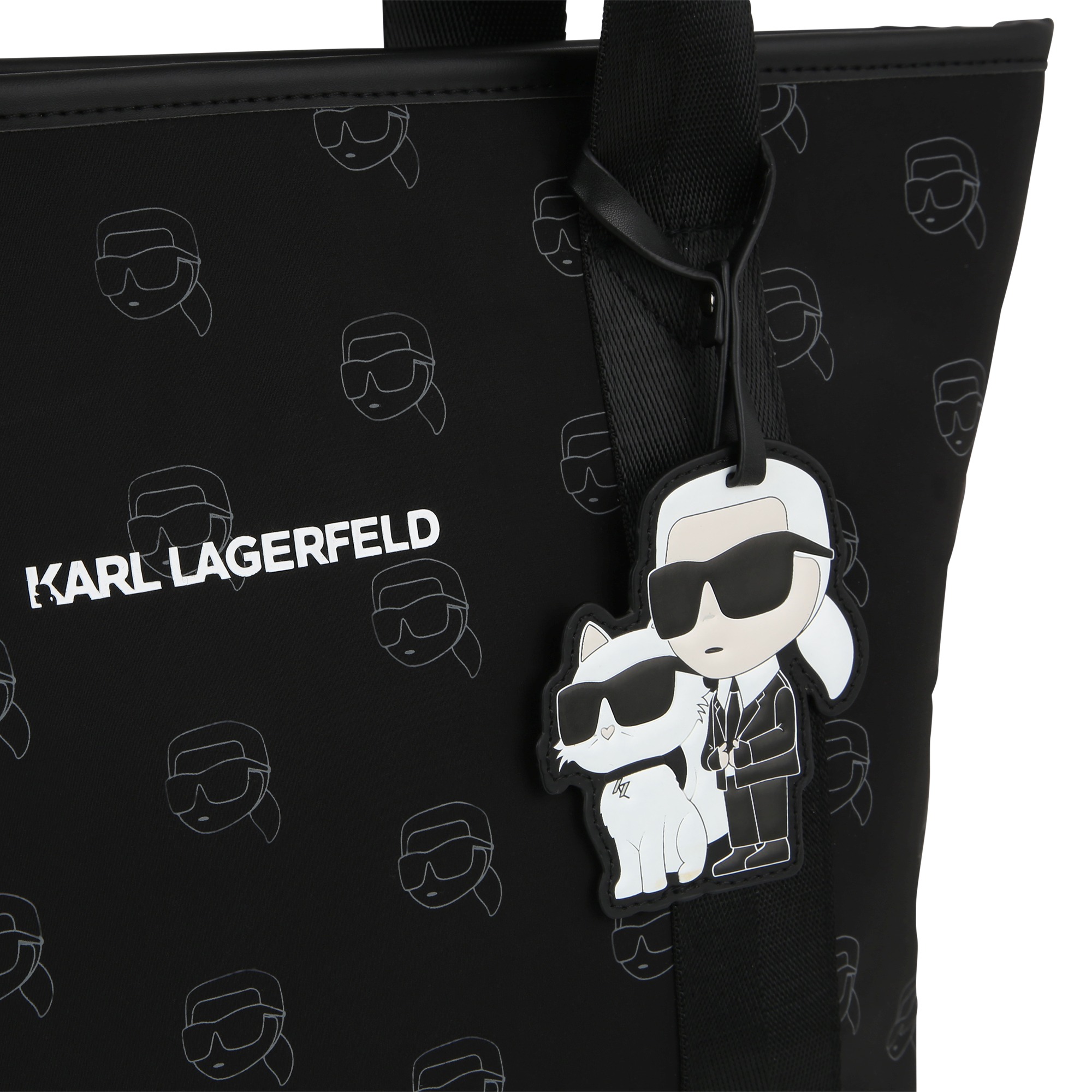 Printed fabric tote bag KARL LAGERFELD KIDS for GIRL