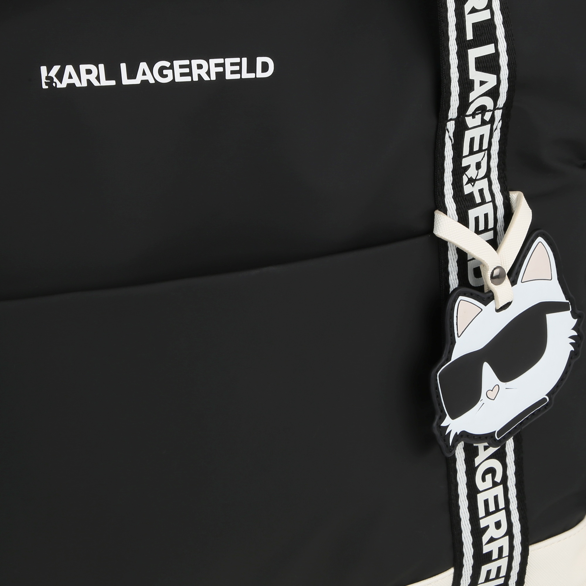 Coated fabric weekend bag KARL LAGERFELD KIDS for GIRL