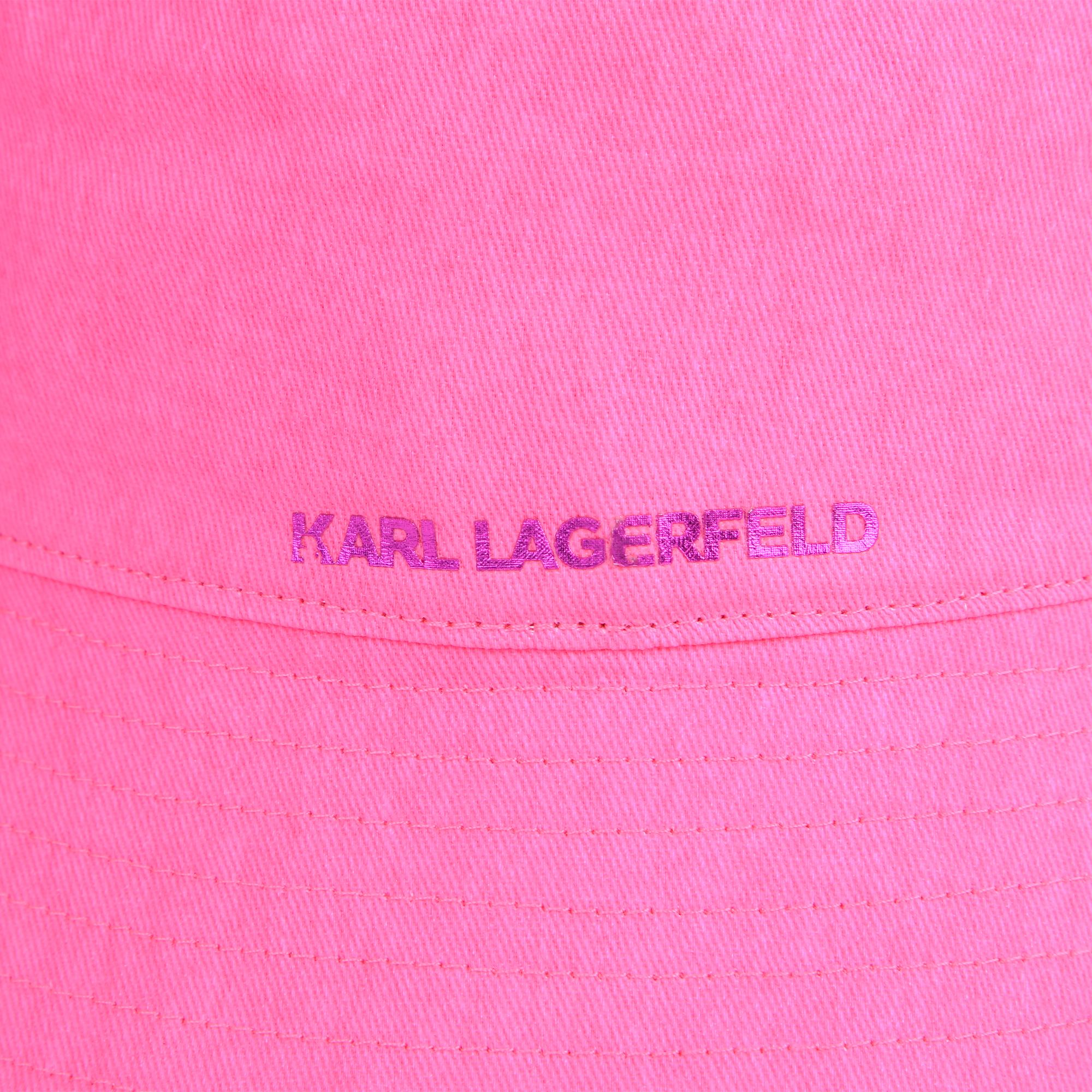 Cotton-lined bucket hat KARL LAGERFELD KIDS for GIRL