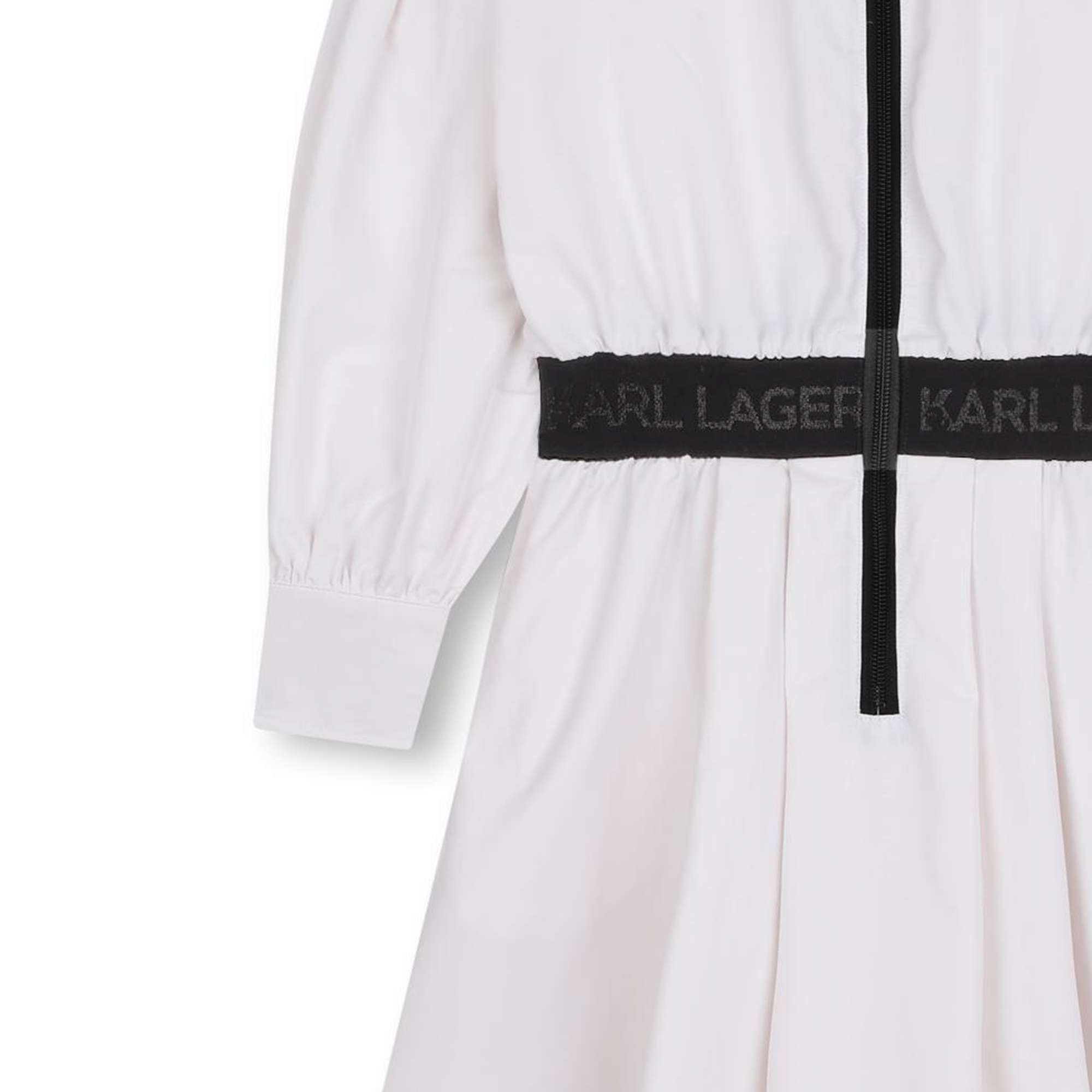 Robe chemise zippée KARL LAGERFELD KIDS pour FILLE