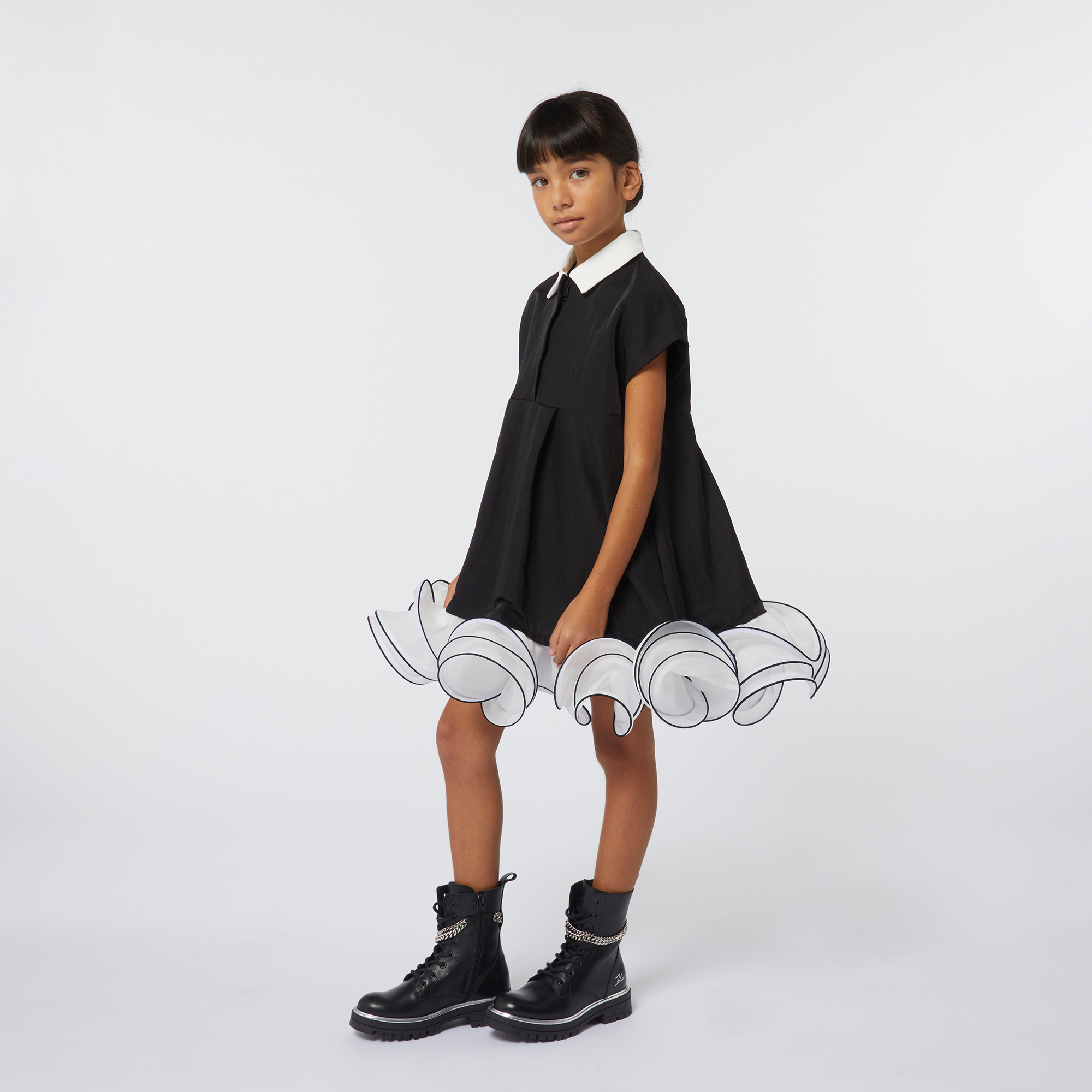 Robe de cérémonie zippée KARL LAGERFELD KIDS pour FILLE