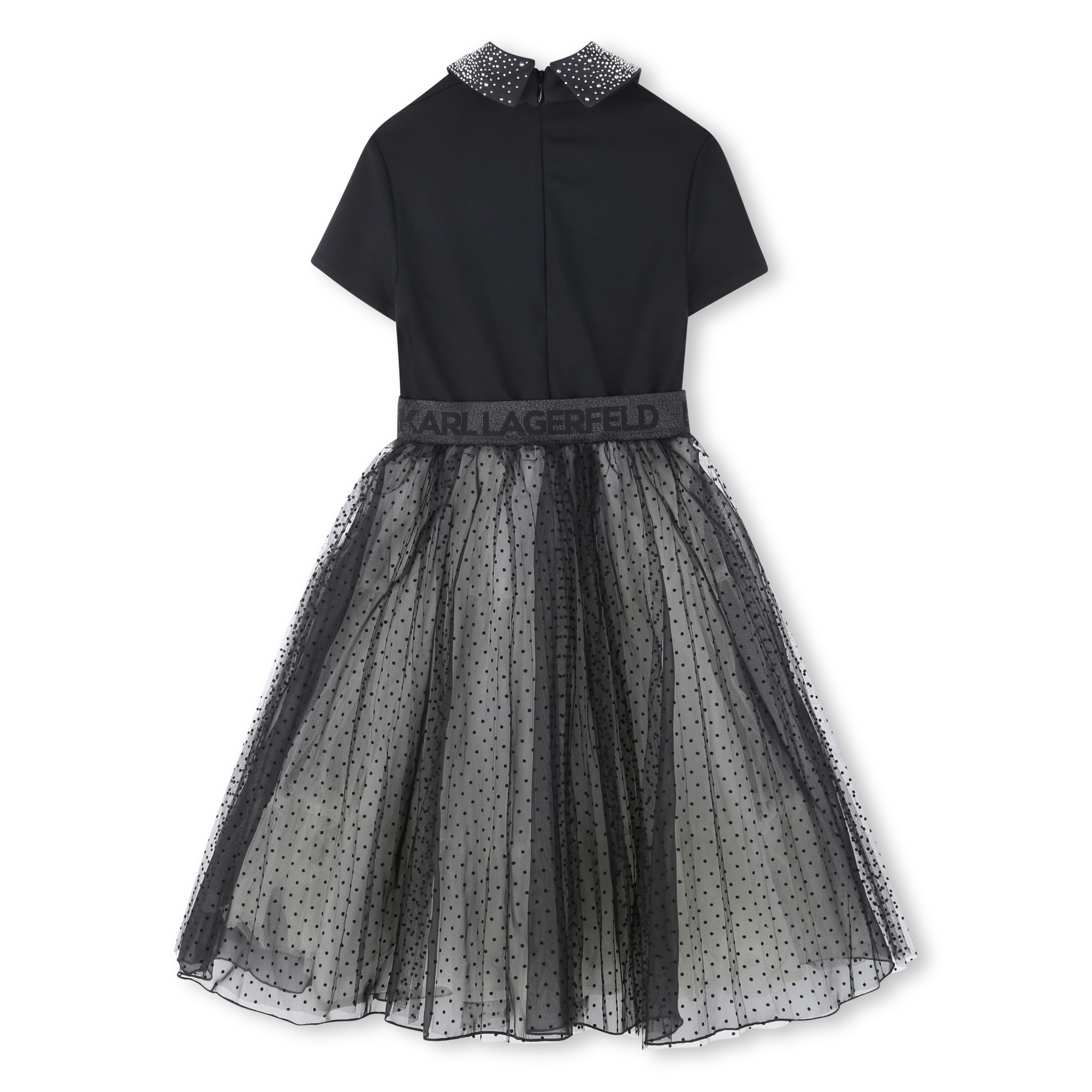 Robe de cérémonie multimatière KARL LAGERFELD KIDS pour FILLE