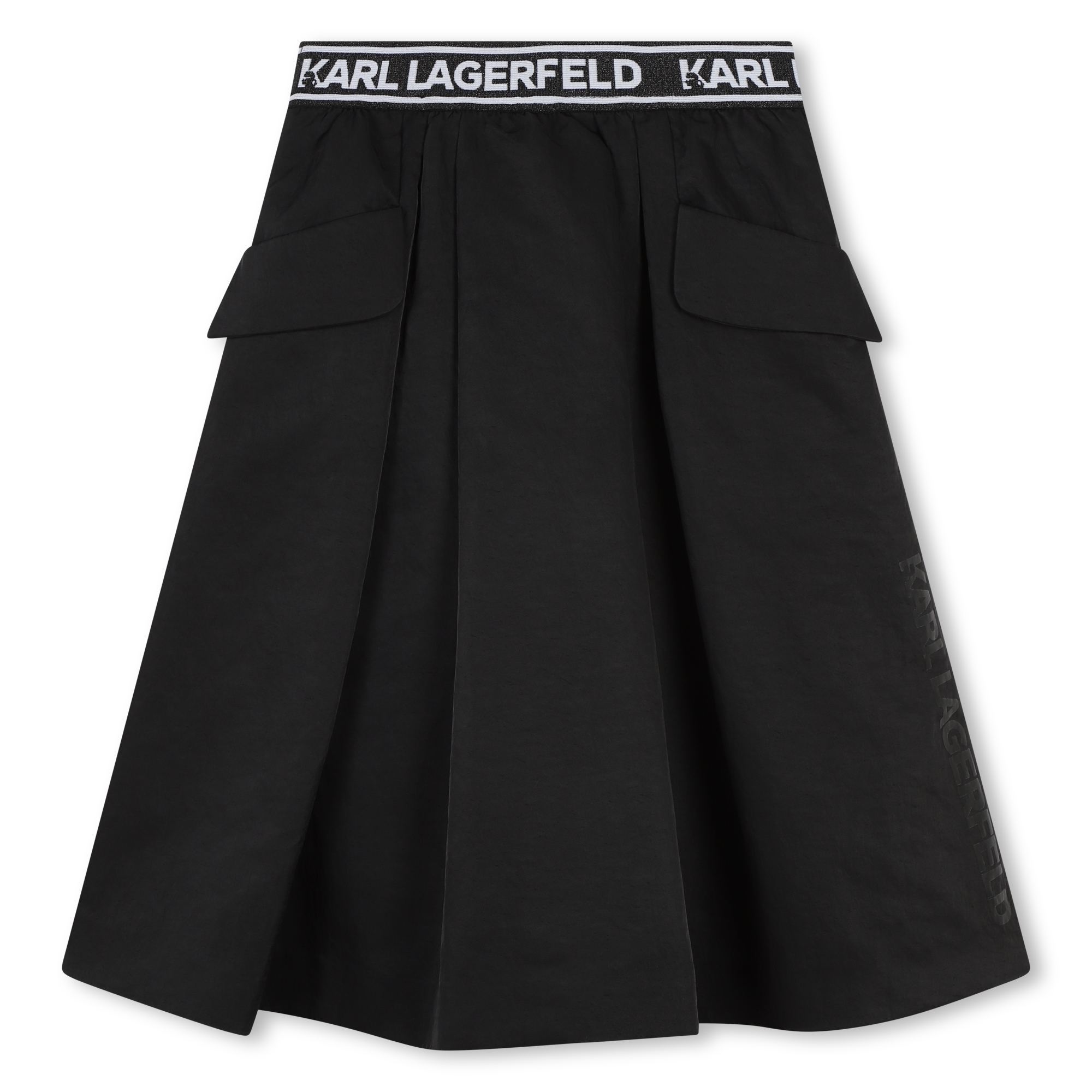 Flared midi skirt with pockets KARL LAGERFELD KIDS for GIRL