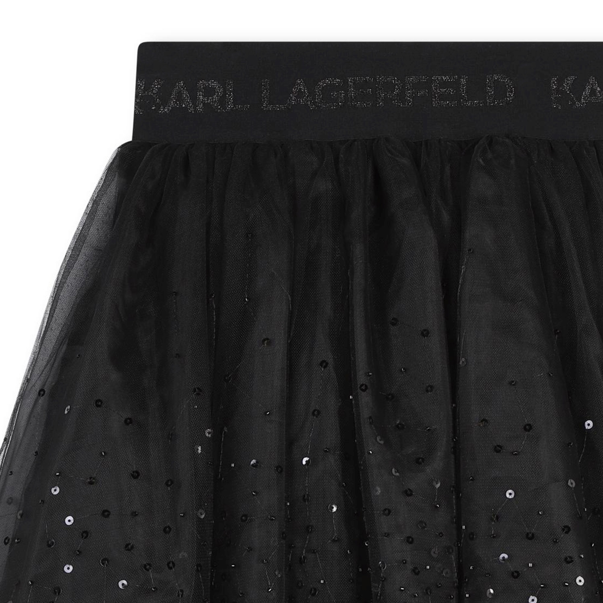 Gonna in tulle con paillettes KARL LAGERFELD KIDS Per BAMBINA