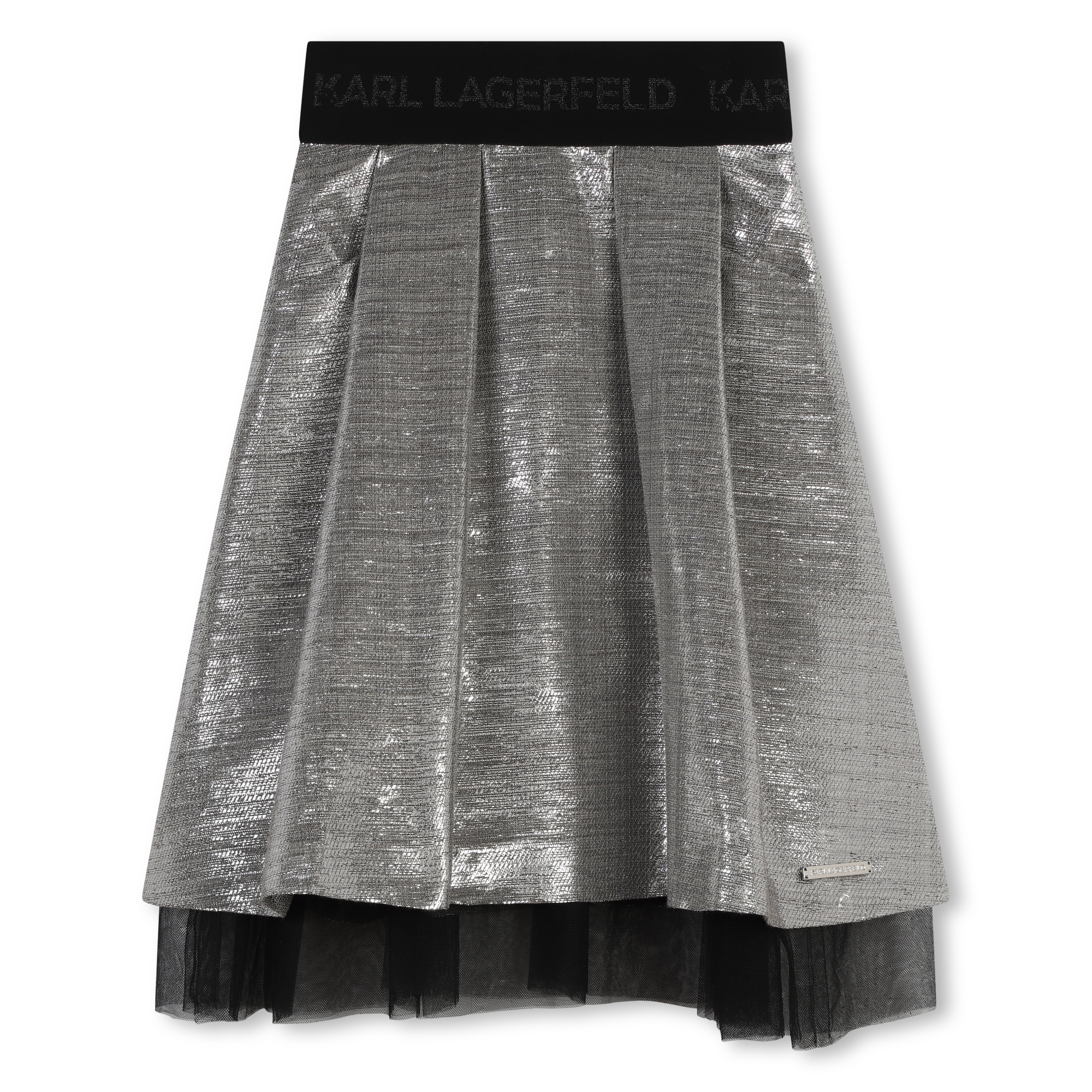 Metallic midi skirt KARL LAGERFELD KIDS for GIRL