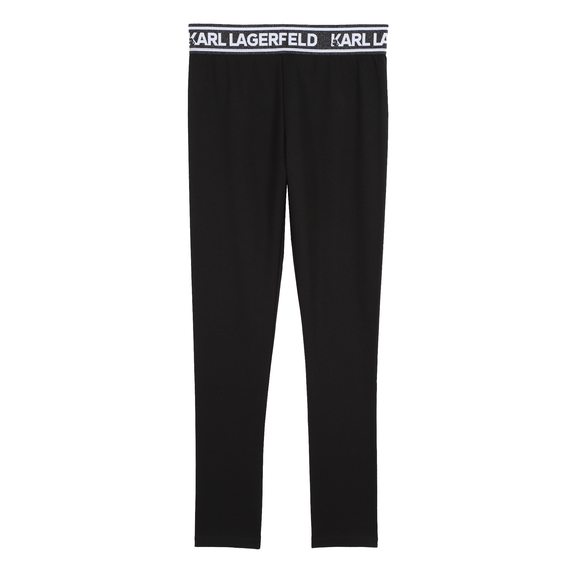 Legging met metallic taille KARL LAGERFELD KIDS Voor