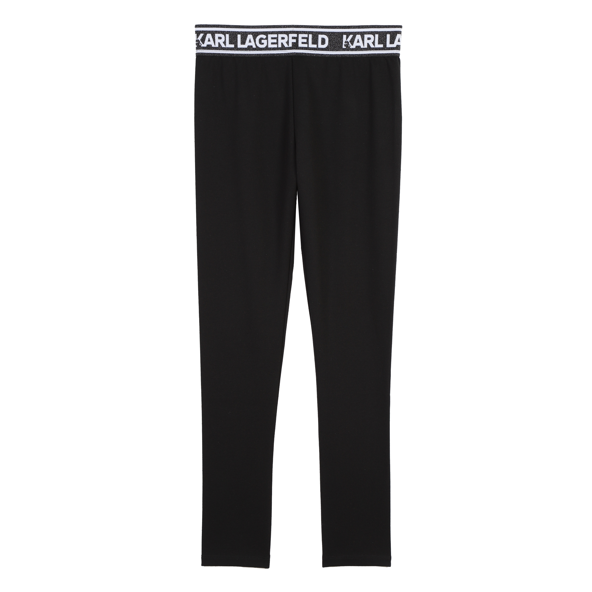 Legging met metallic taille KARL LAGERFELD KIDS Voor