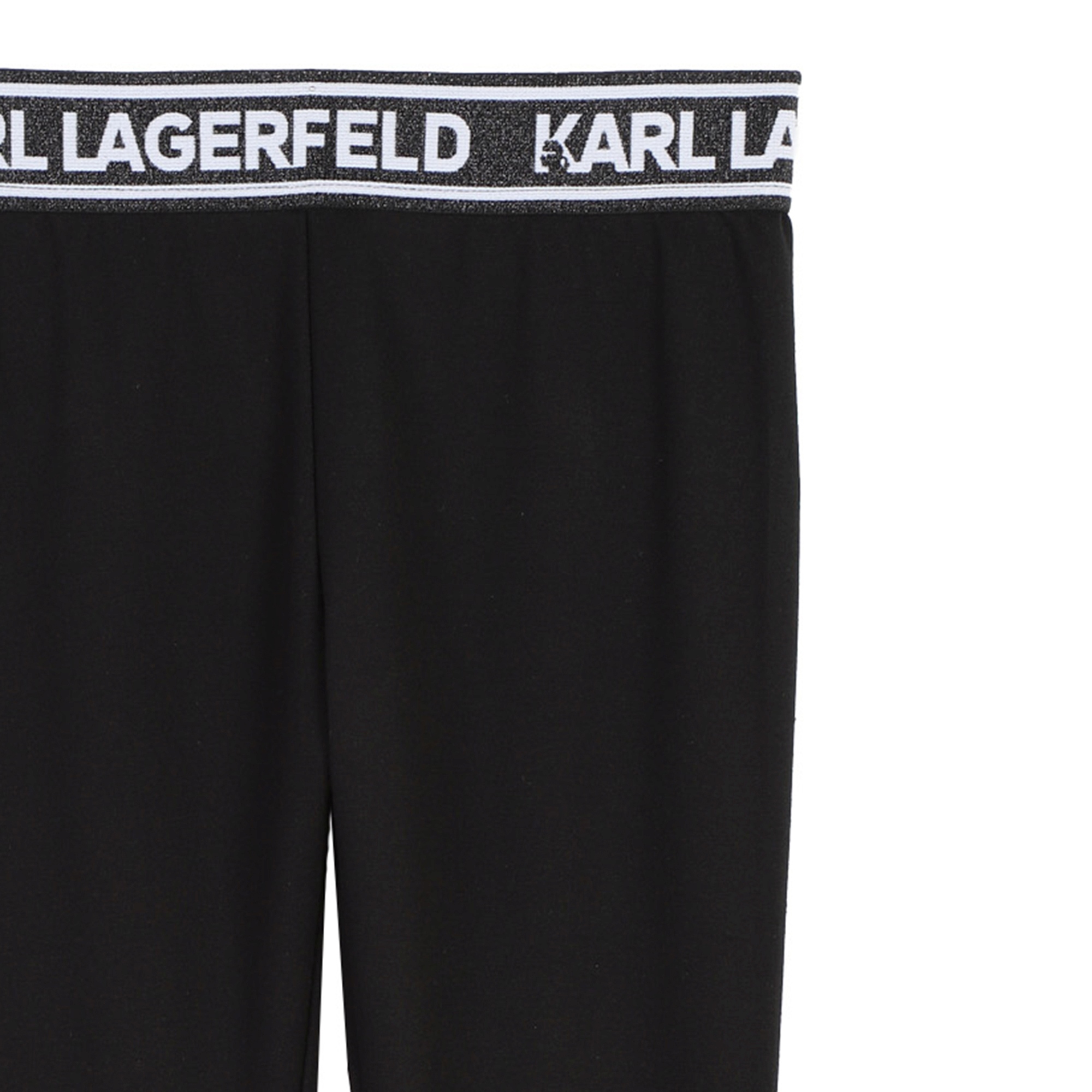 Leggings de cintura metalizada KARL LARGERFELD KIDS para NIÑA