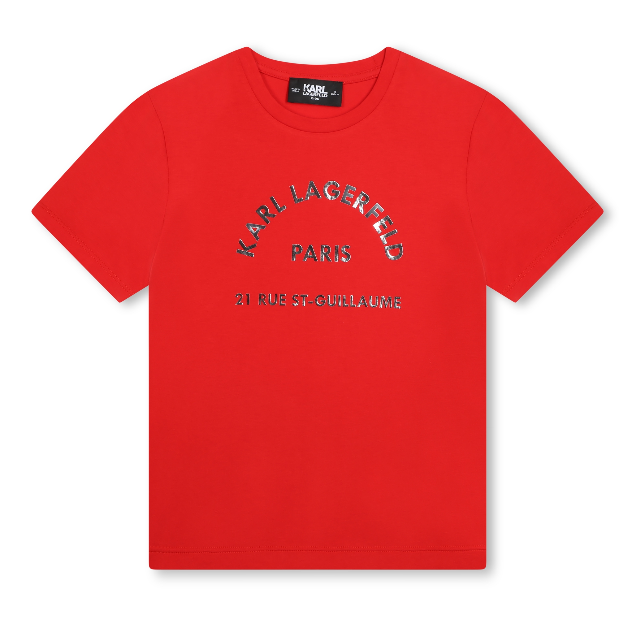 T-shirt con stampa applicata KARL LAGERFELD KIDS Per BAMBINA