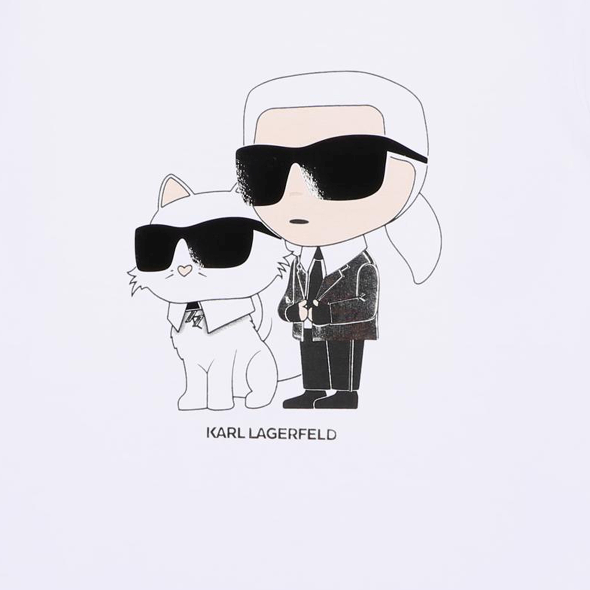 T-shirt with print KARL LAGERFELD KIDS for GIRL