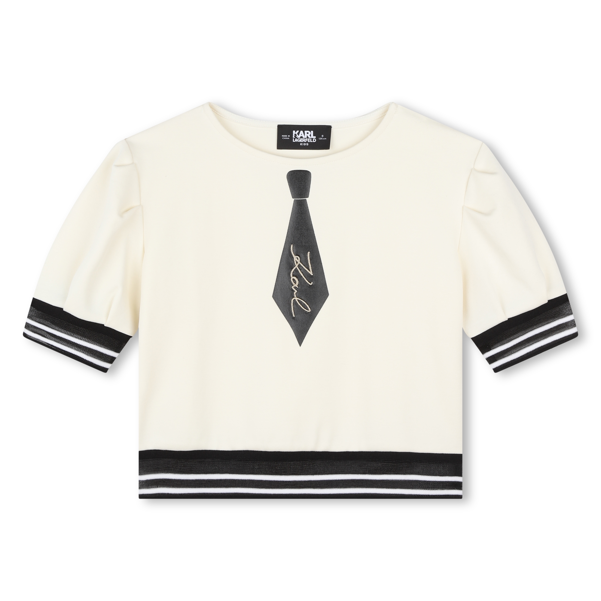 Top met sierstropdas KARL LAGERFELD KIDS Voor