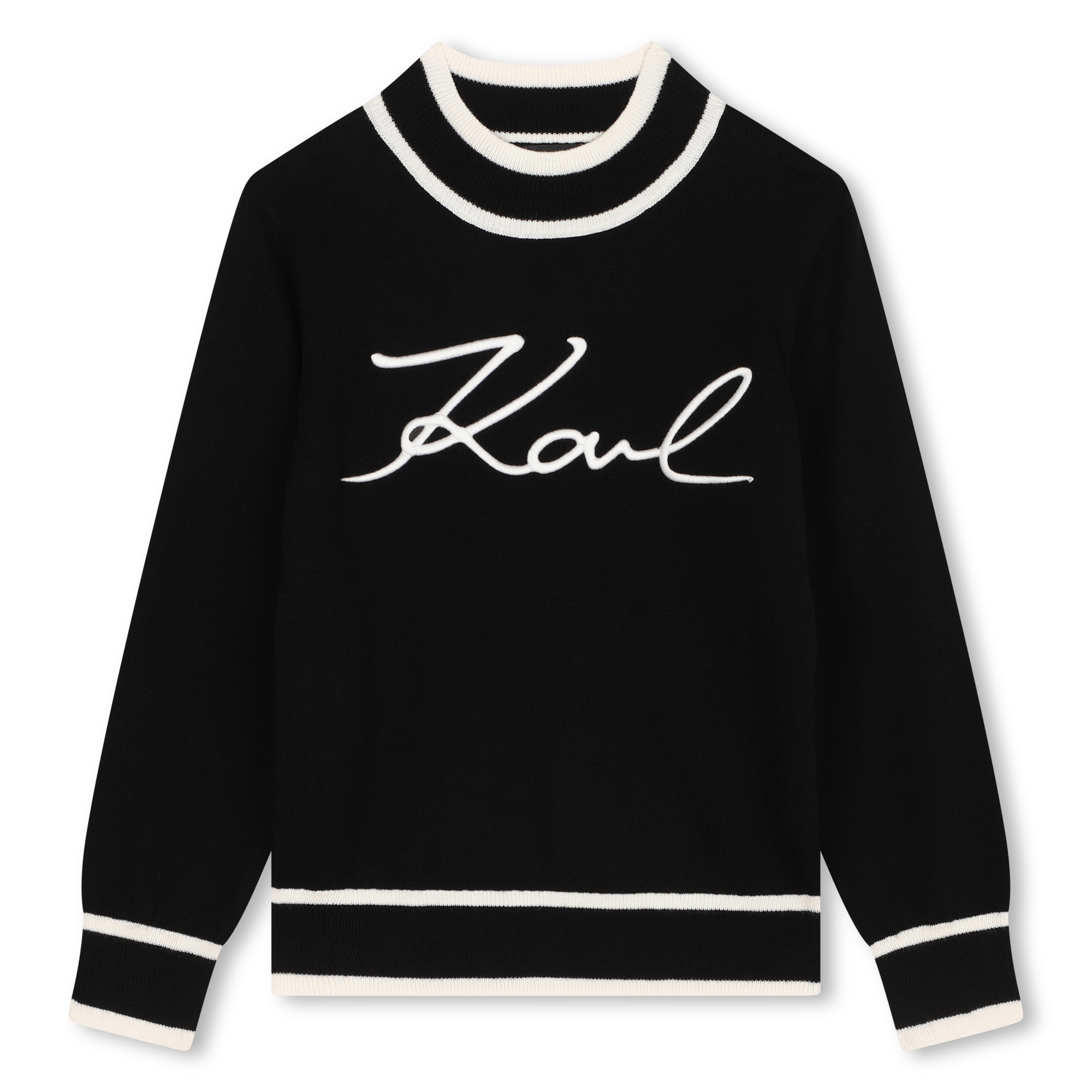 Pullover con ricamo logo KARL LAGERFELD KIDS Per BAMBINA