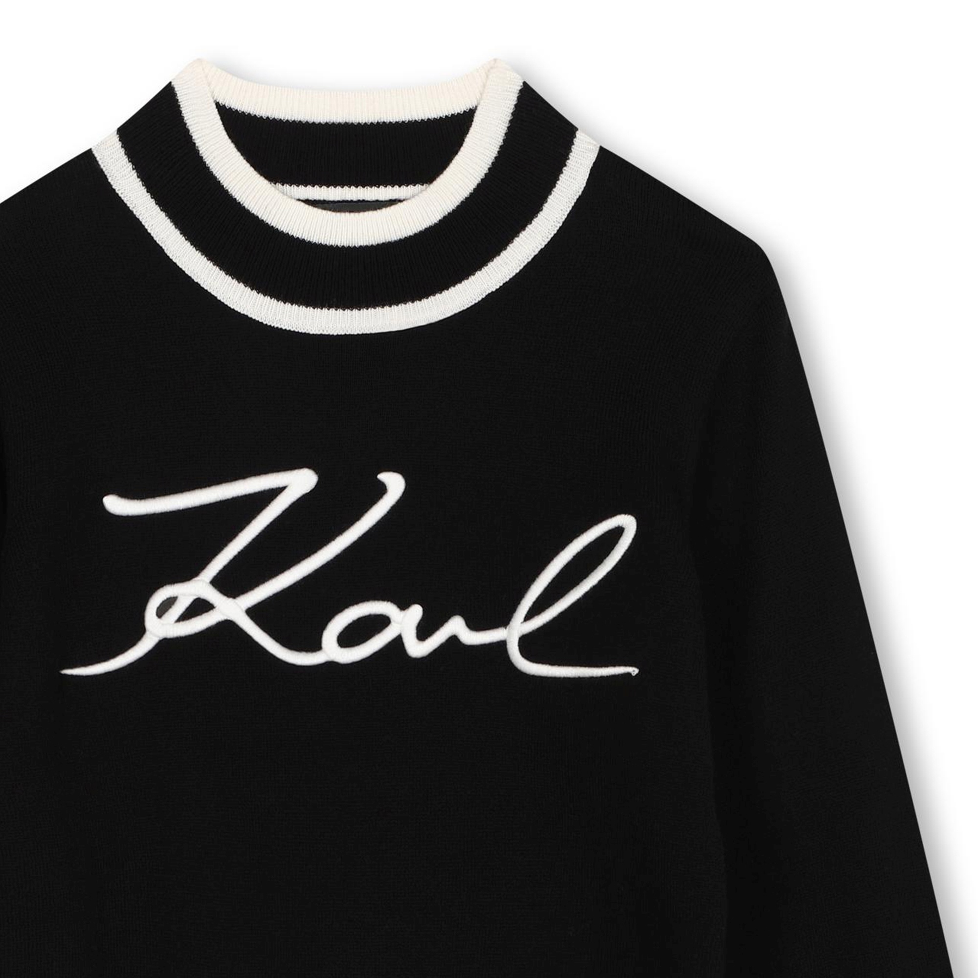 Pullover con ricamo logo KARL LAGERFELD KIDS Per BAMBINA