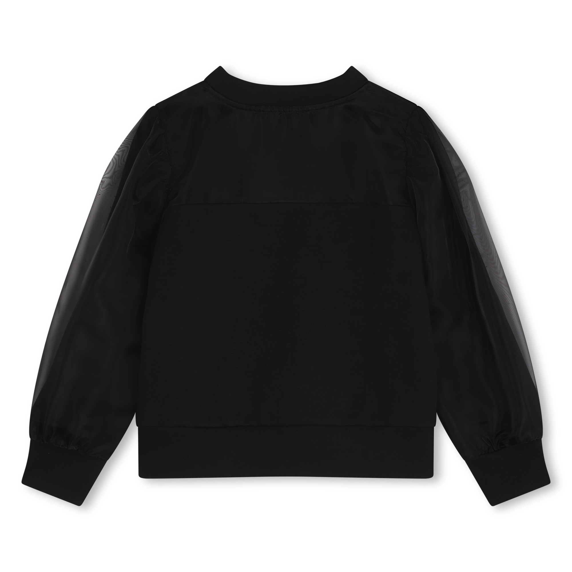 Organza-sleeve sweatshirt KARL LAGERFELD KIDS for GIRL