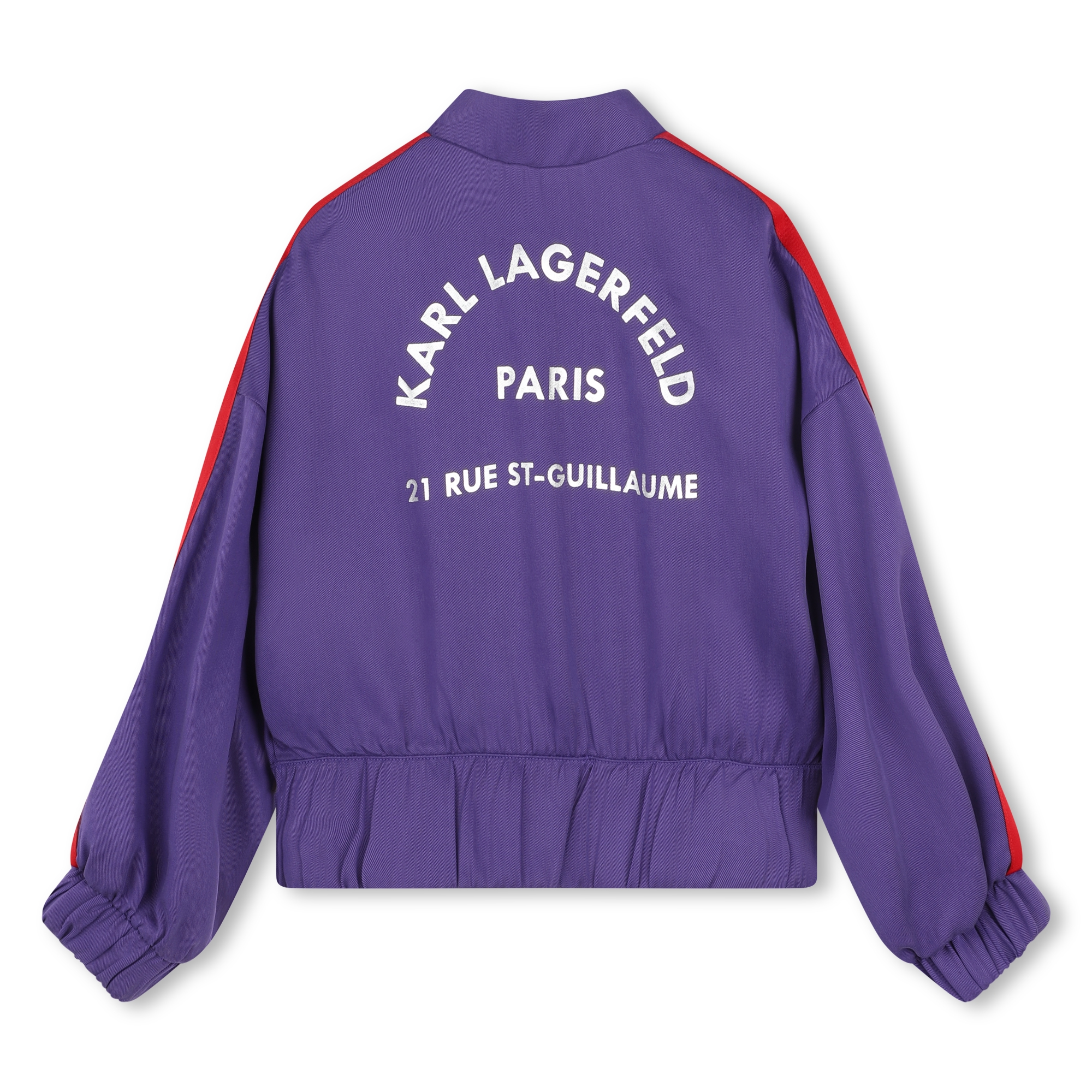 Veste jogging manches ballon KARL LAGERFELD KIDS pour FILLE