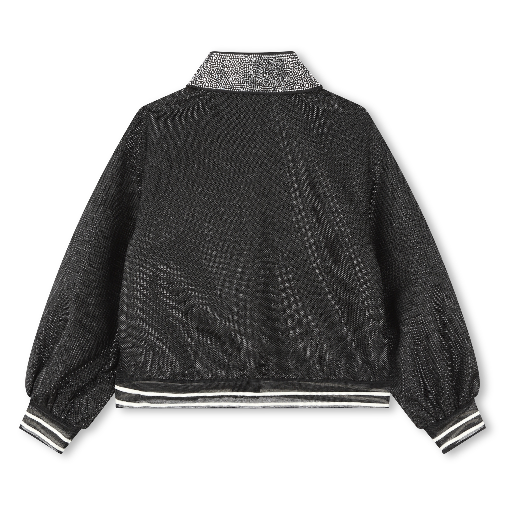 Sweatshirt with jeweled collar KARL LAGERFELD KIDS for GIRL