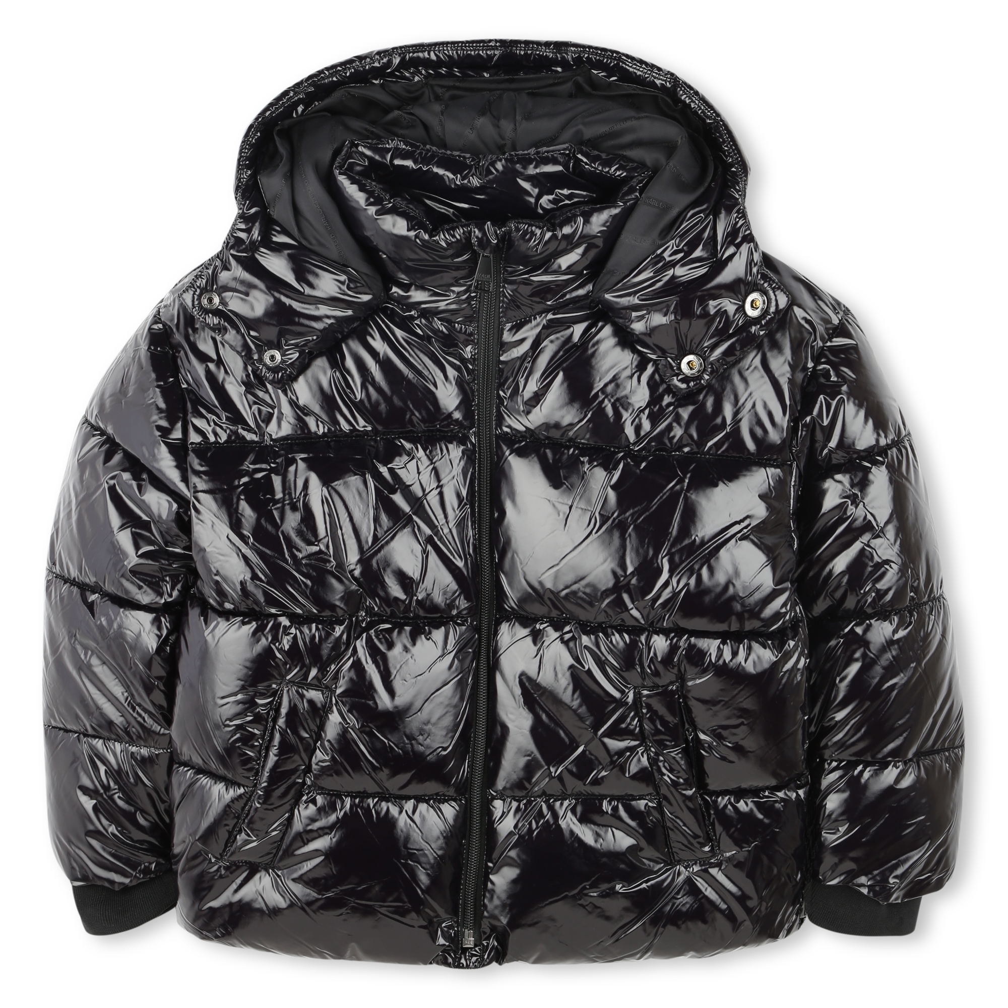 Shiny water-repellent jacket KARL LAGERFELD KIDS for GIRL