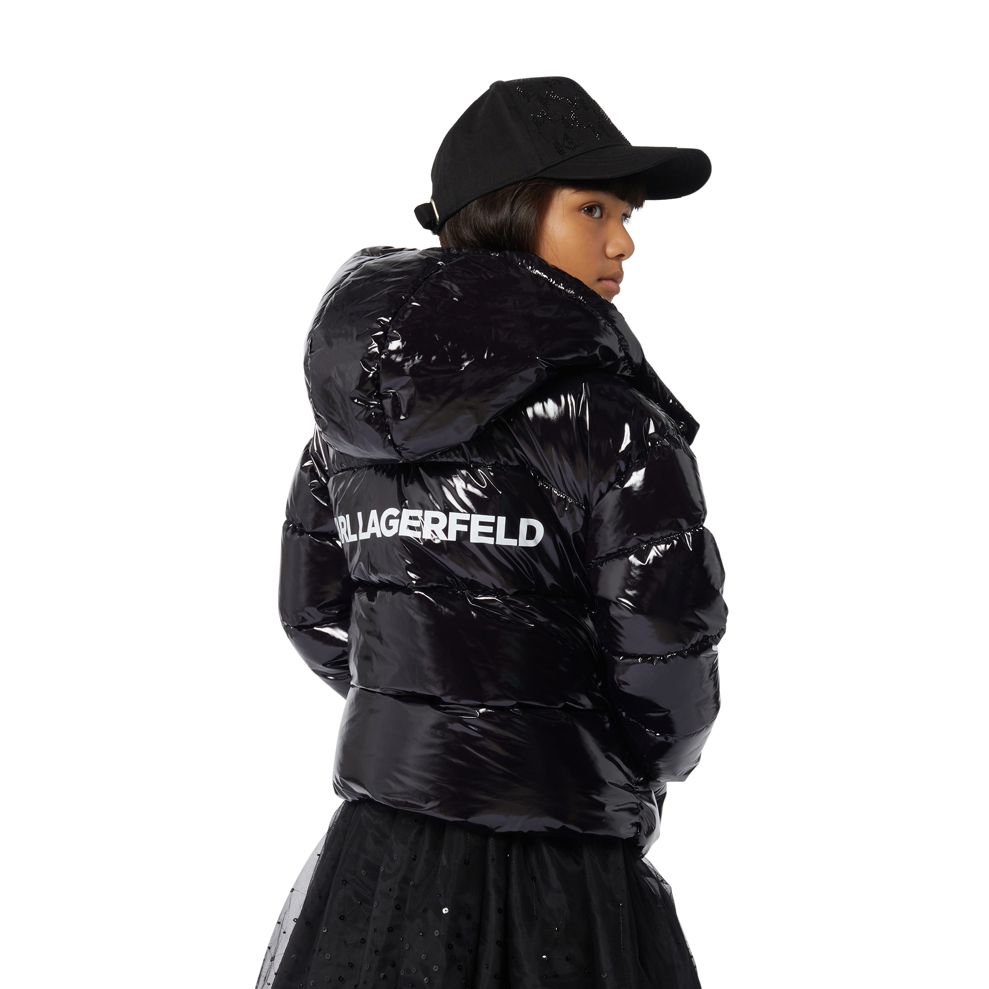 Plumas brillante impermeable KARL LARGERFELD KIDS para NIÑA