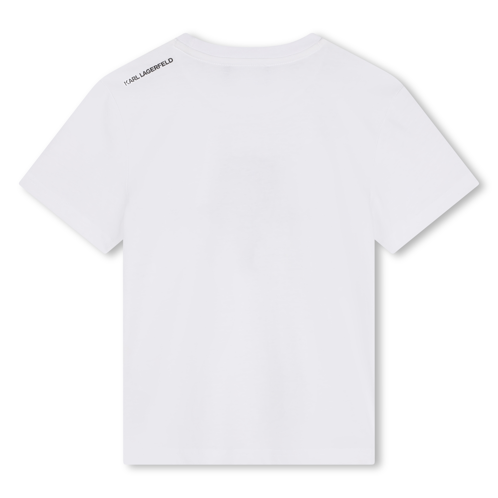 Katoenen T-shirt korte mouwen KARL LAGERFELD KIDS Voor