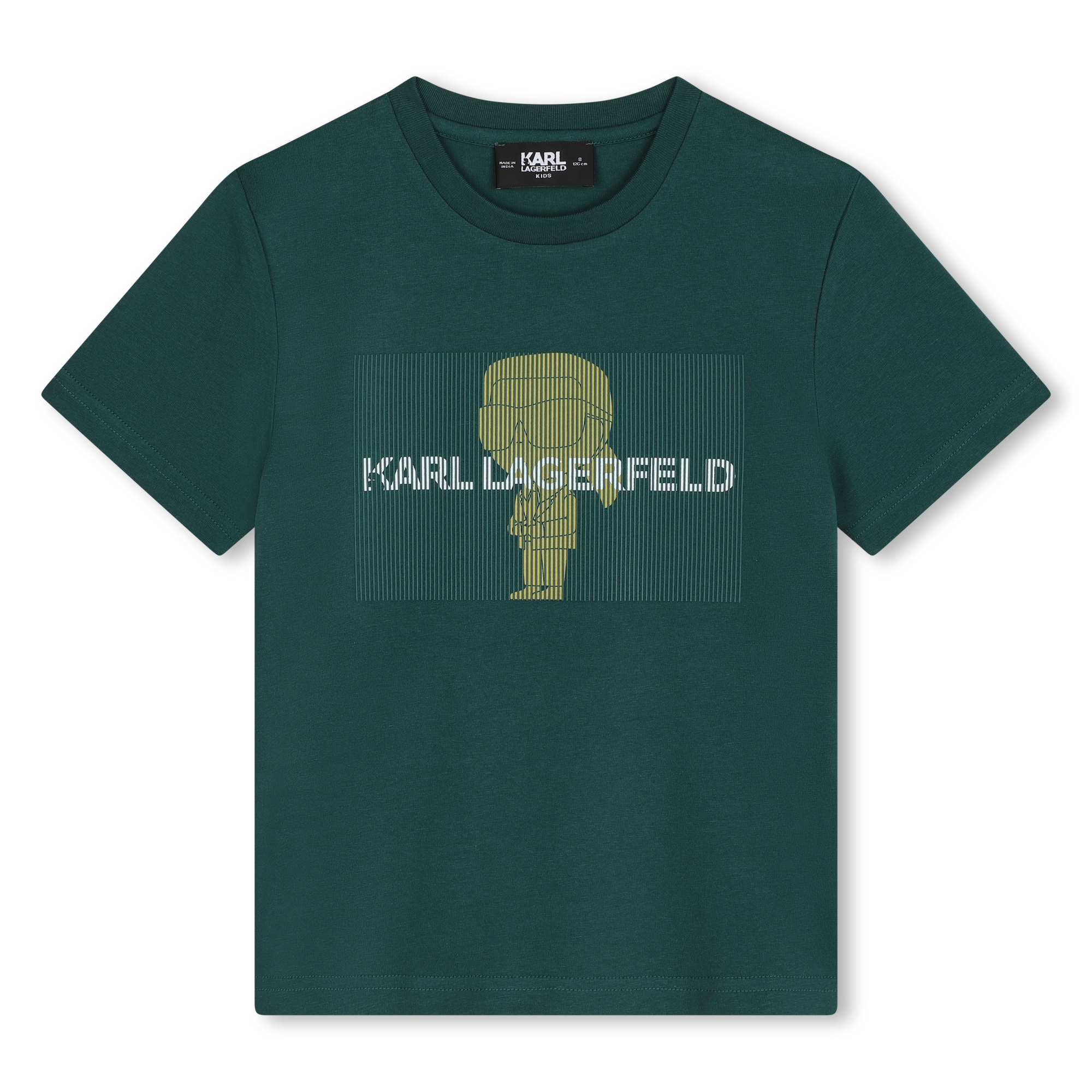 Short-sleeved cotton T-shirt KARL LAGERFELD KIDS for BOY