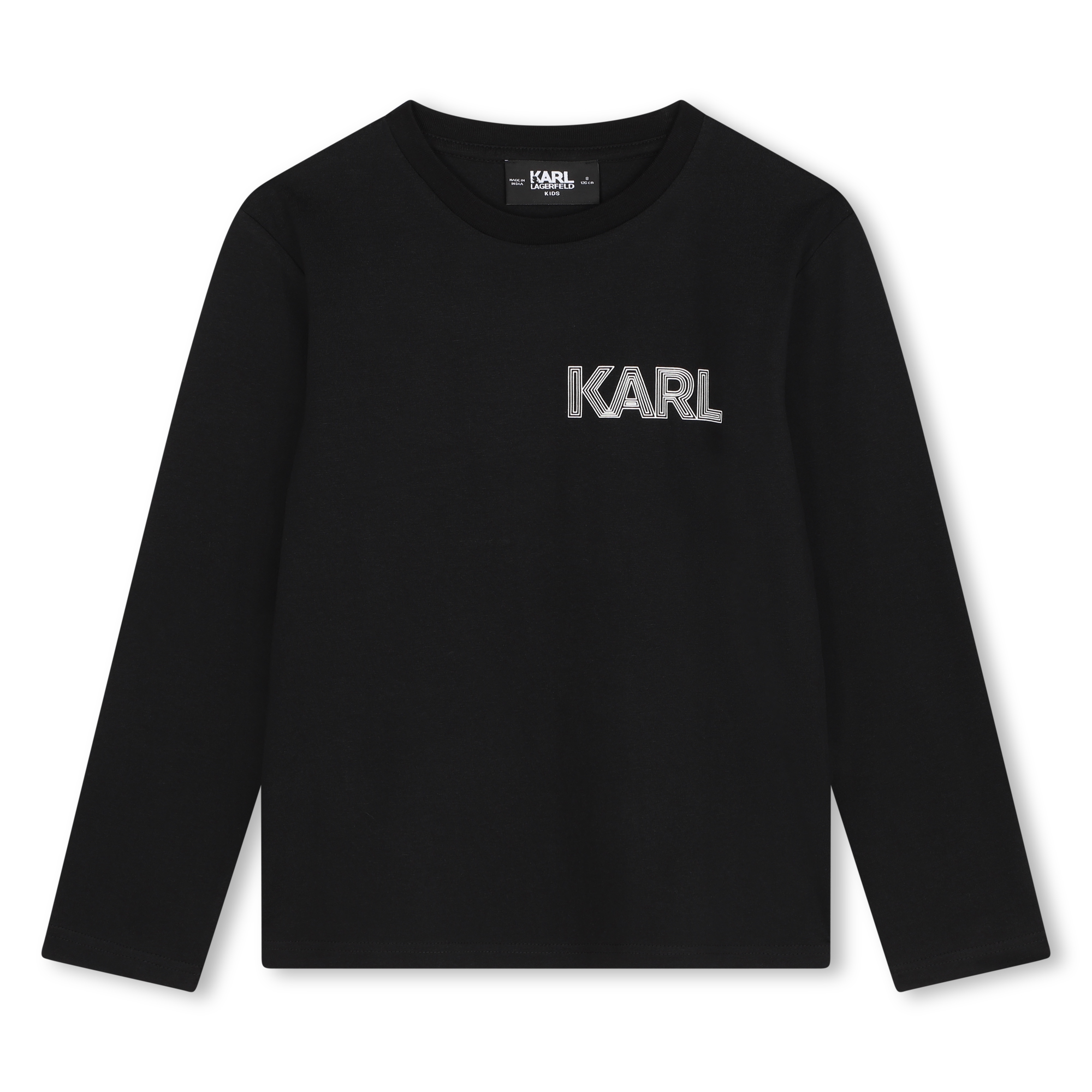 Camiseta algodón y manga larga KARL LARGERFELD KIDS para NIÑO