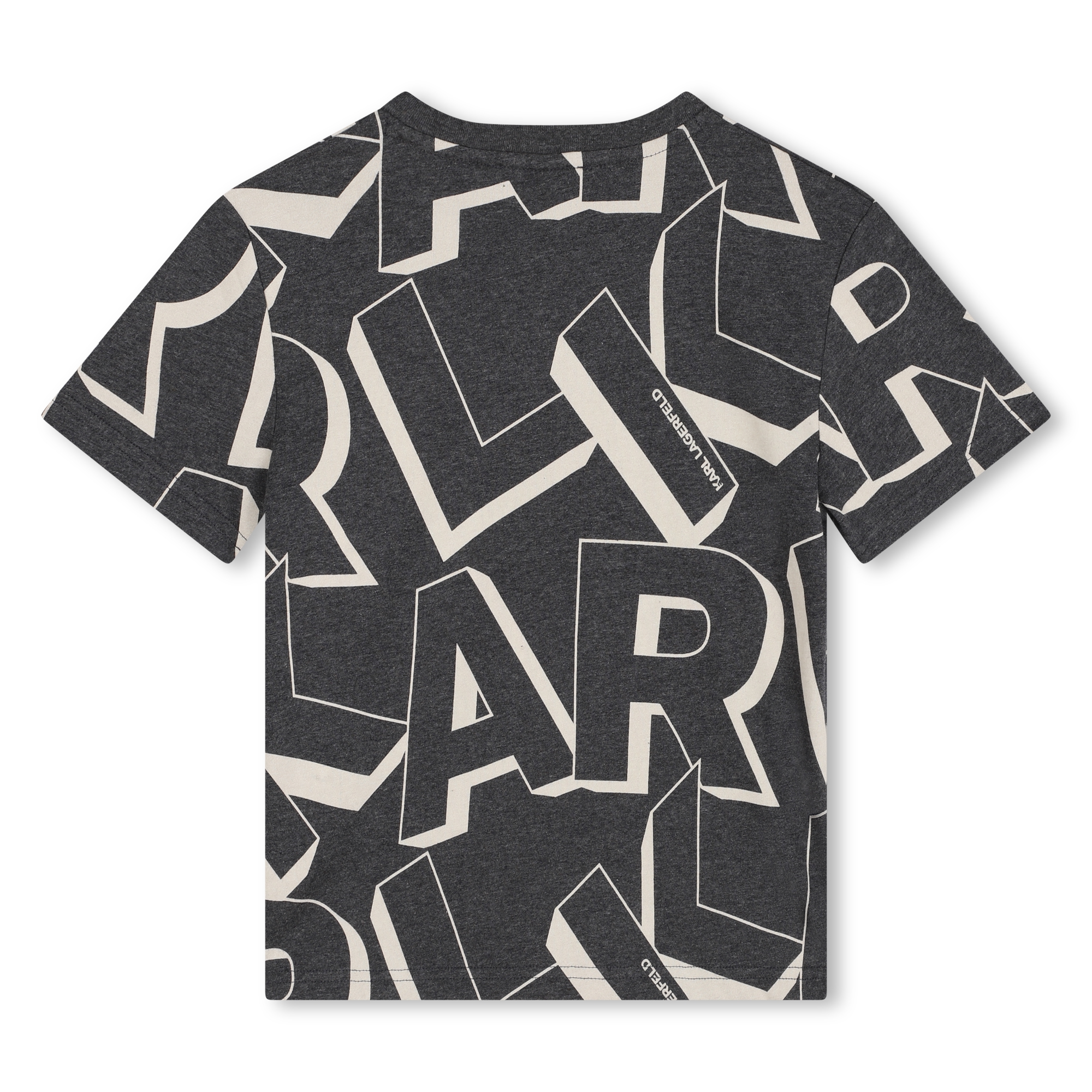 T-shirt in cotone con stampa KARL LAGERFELD KIDS Per RAGAZZO