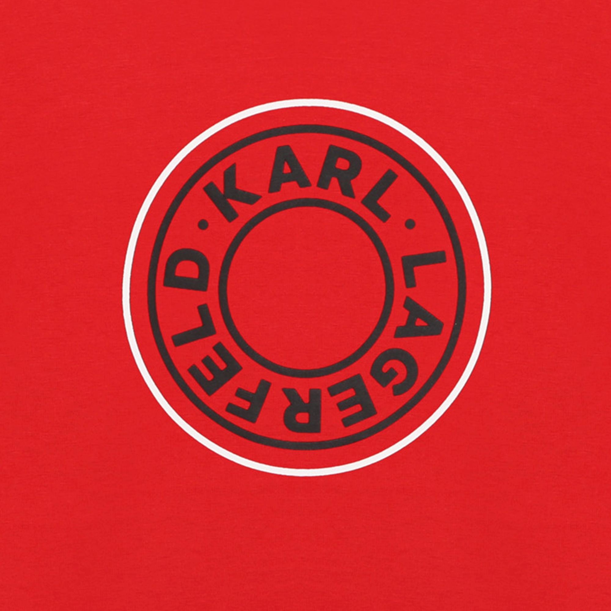 Camiseta manga corta con logo KARL LARGERFELD KIDS para NIÑO