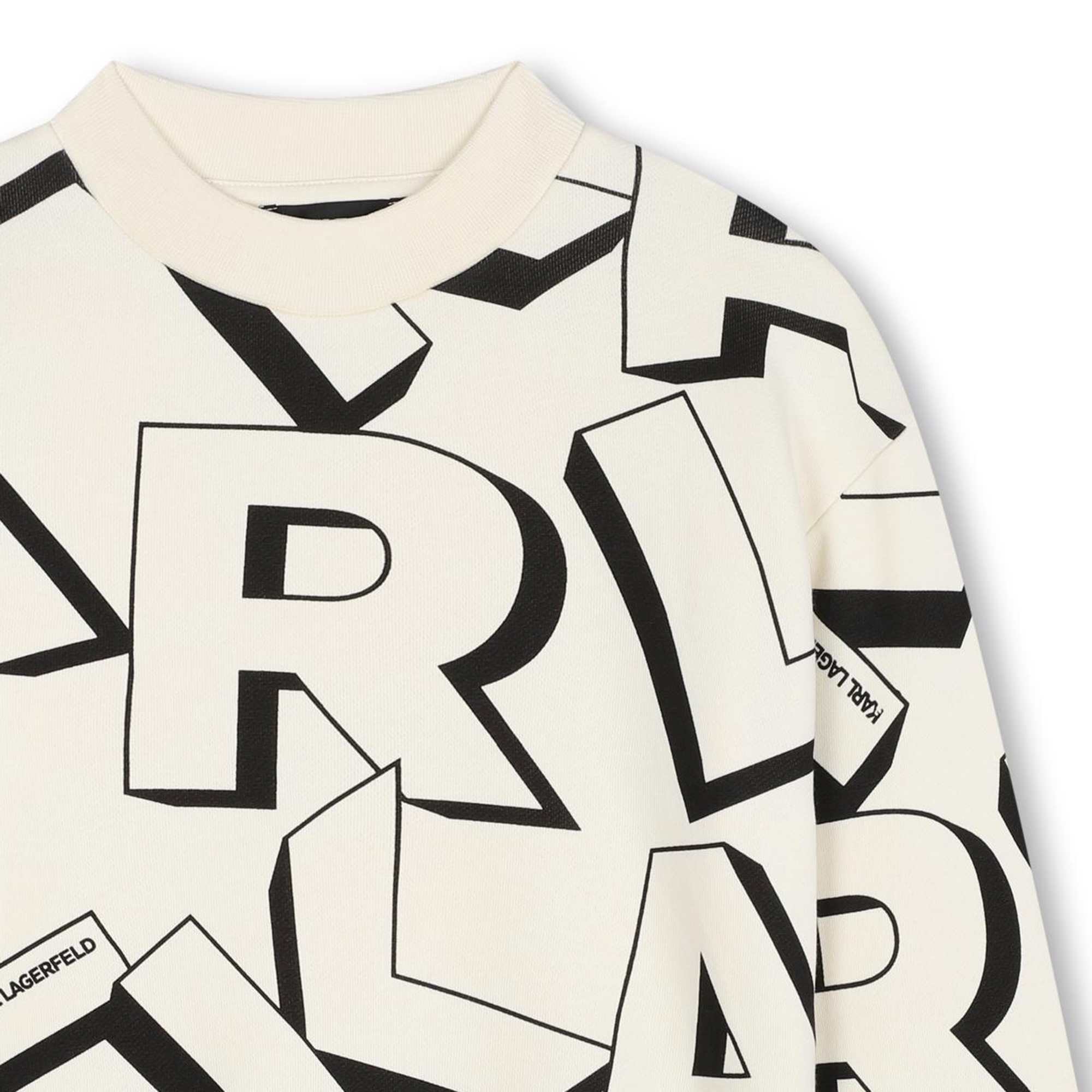 Fleece sweater met print KARL LAGERFELD KIDS Voor