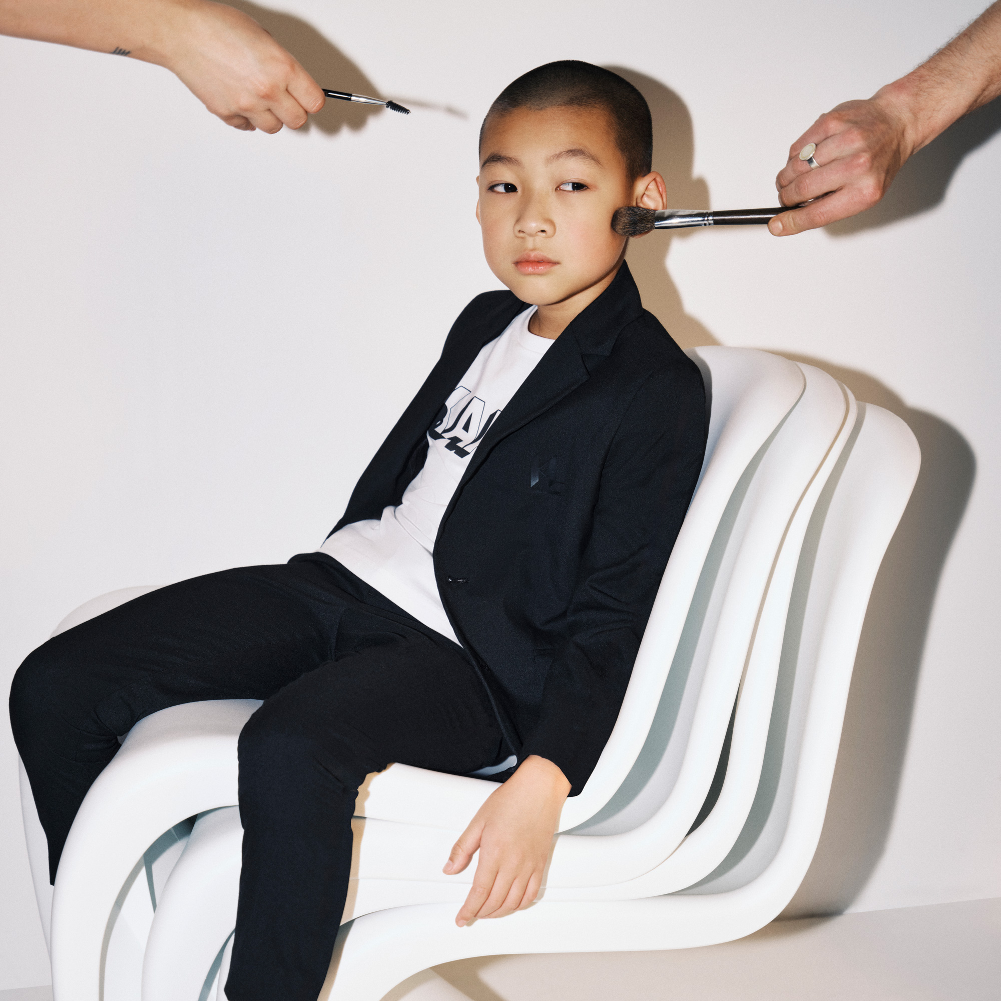 Kurzärmliges Baumwoll-Shirt KARL LAGERFELD KIDS Für JUNGE