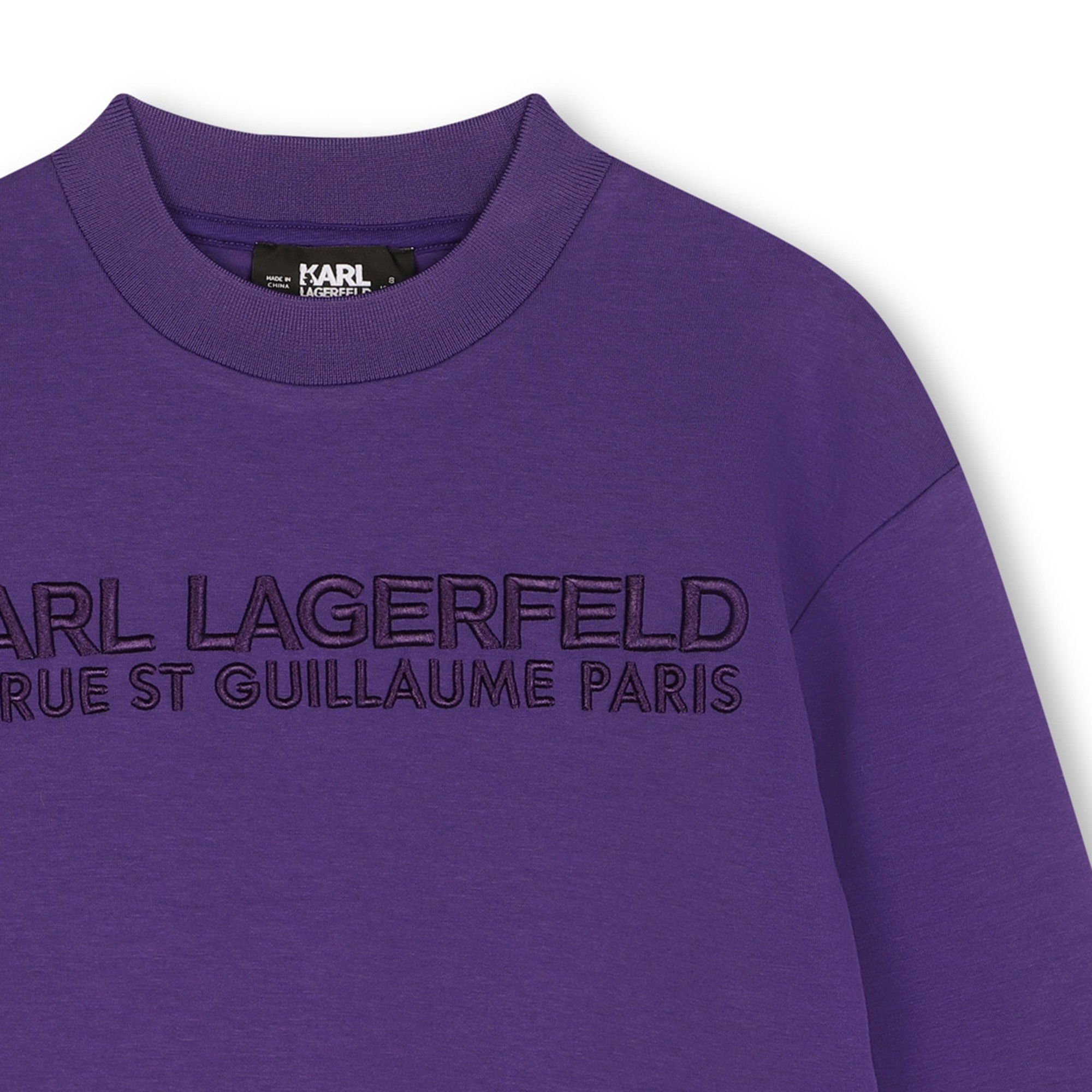 Embroidered sweatshirt KARL LAGERFELD KIDS for BOY