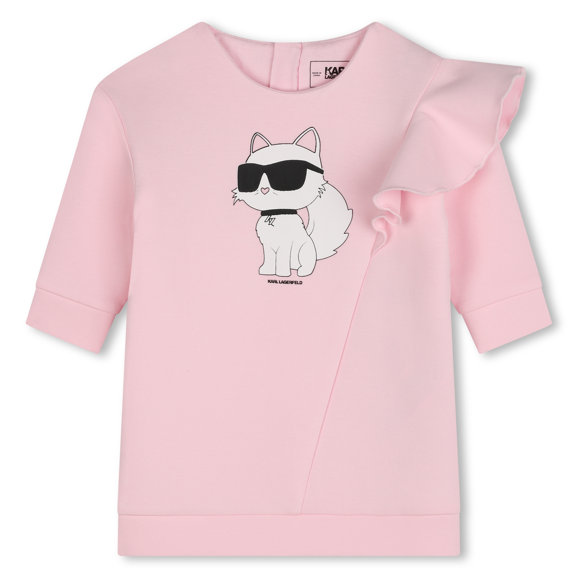 Langärmeliges Rüschenkleid KARL LAGERFELD KIDS Für MÄDCHEN