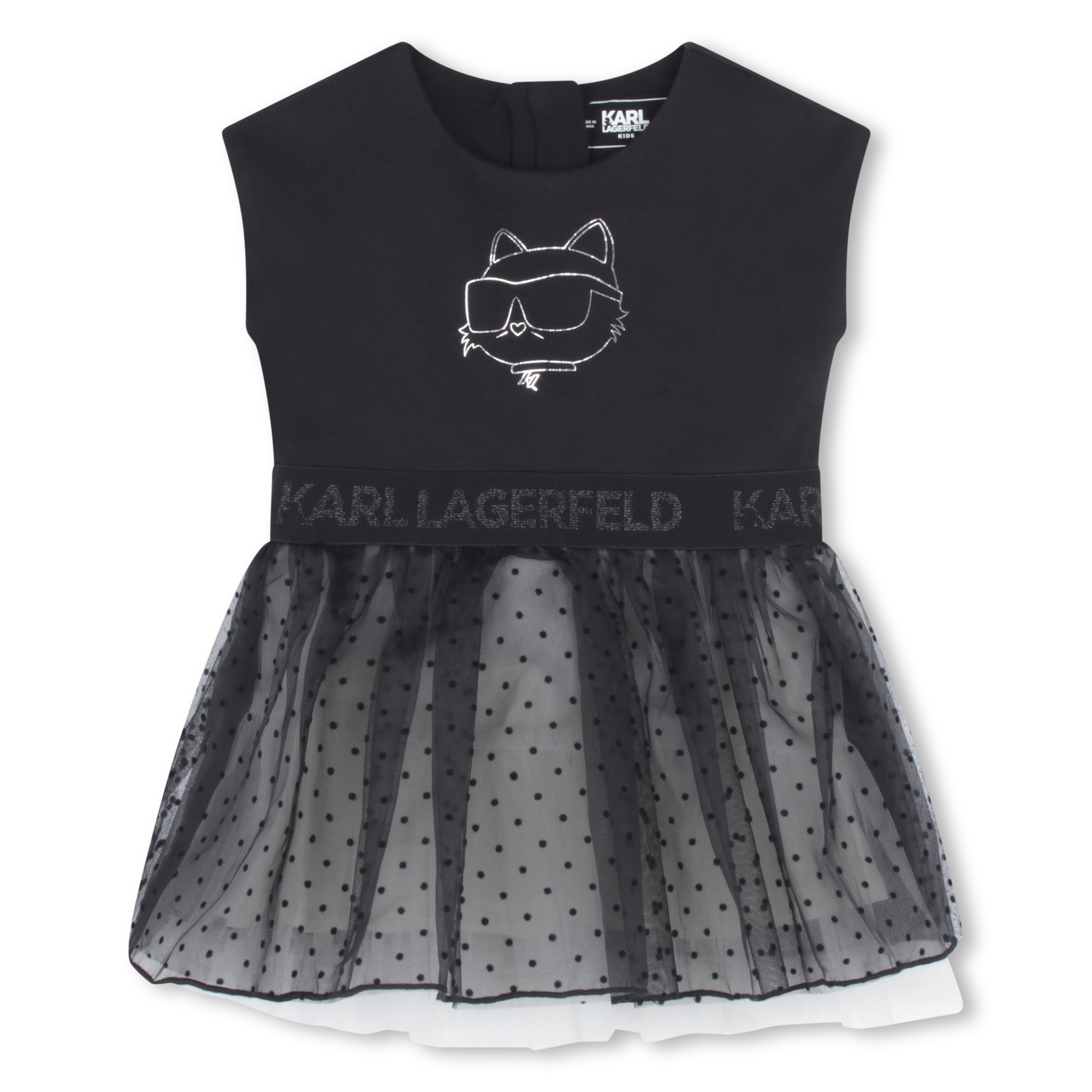 Robe de cérémonie bimatière KARL LAGERFELD KIDS pour FILLE