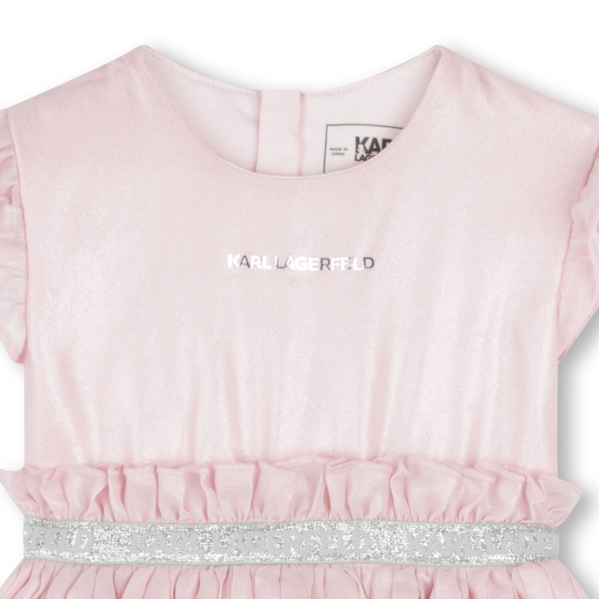 Pleated party dress KARL LAGERFELD KIDS for GIRL