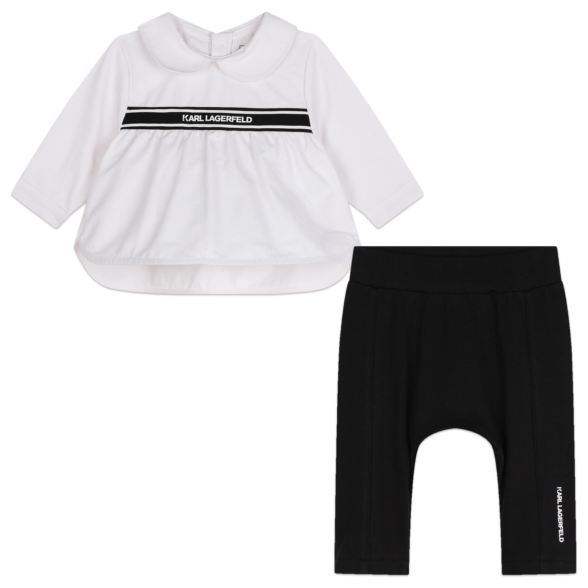 Camicia e leggings in cotone KARL LAGERFELD KIDS Per BAMBINA