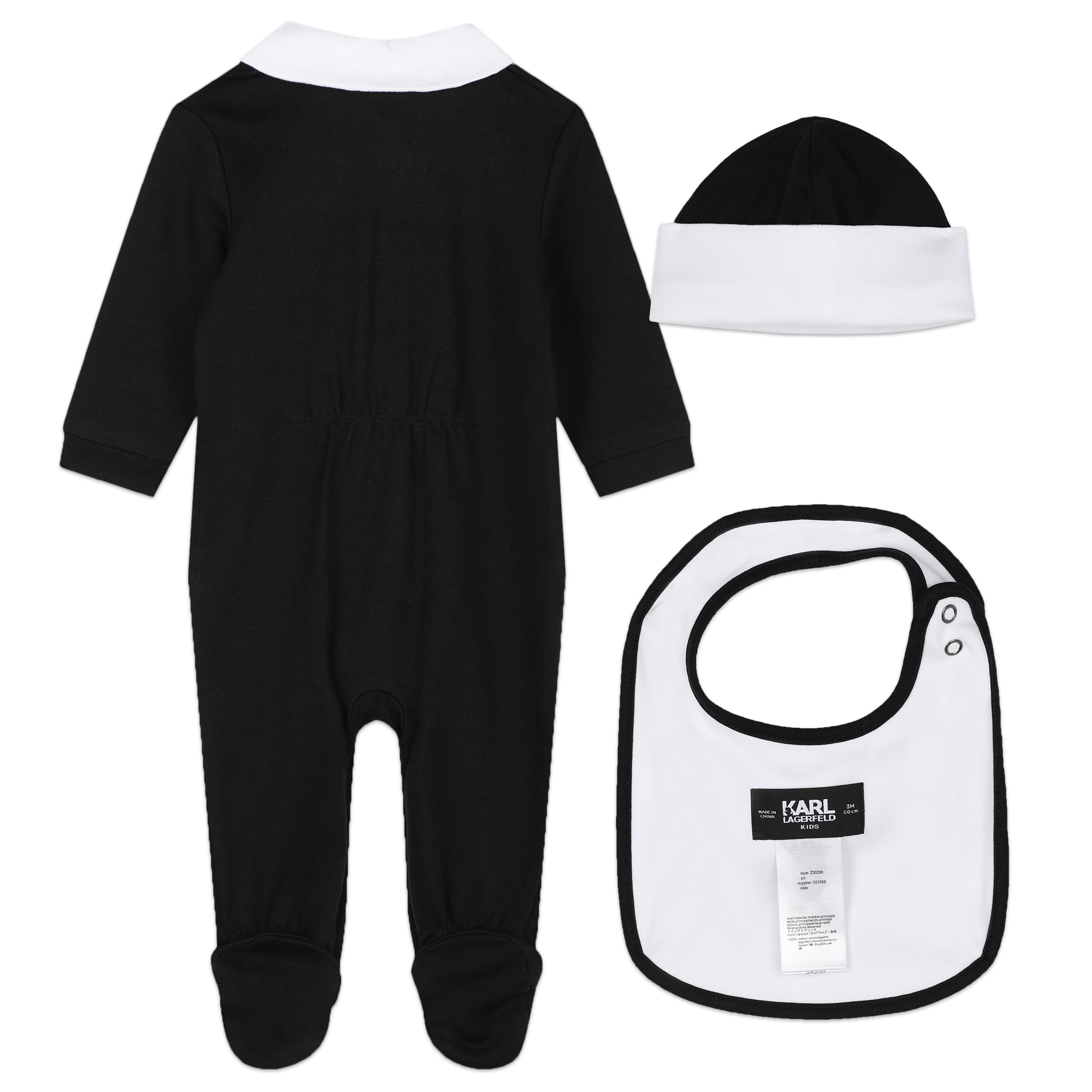 Pyjamas, bib and hat KARL LAGERFELD KIDS for BOY