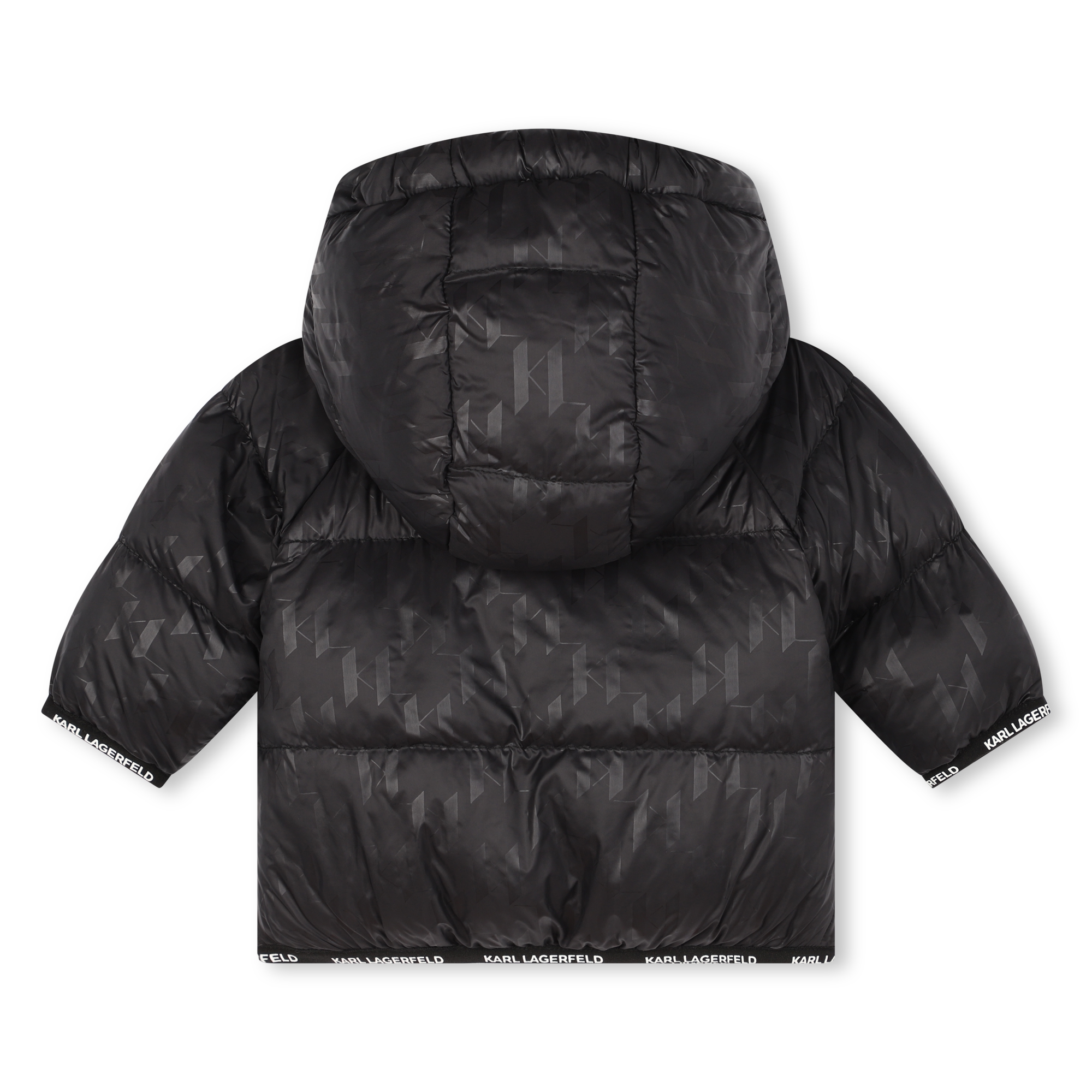 Hooded puffer jacket KARL LAGERFELD KIDS for BOY