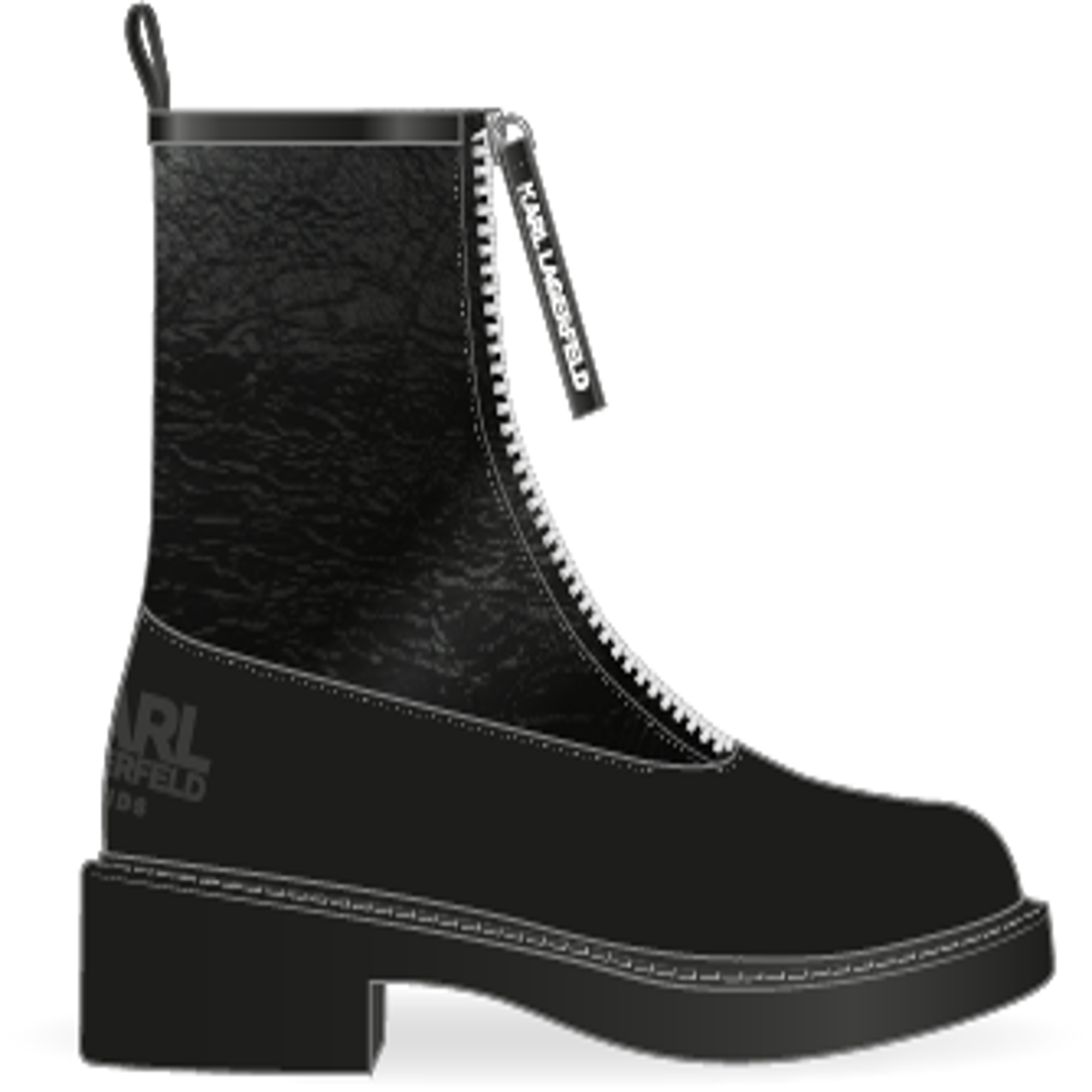 Patent leather ankle boots KARL LAGERFELD KIDS for GIRL