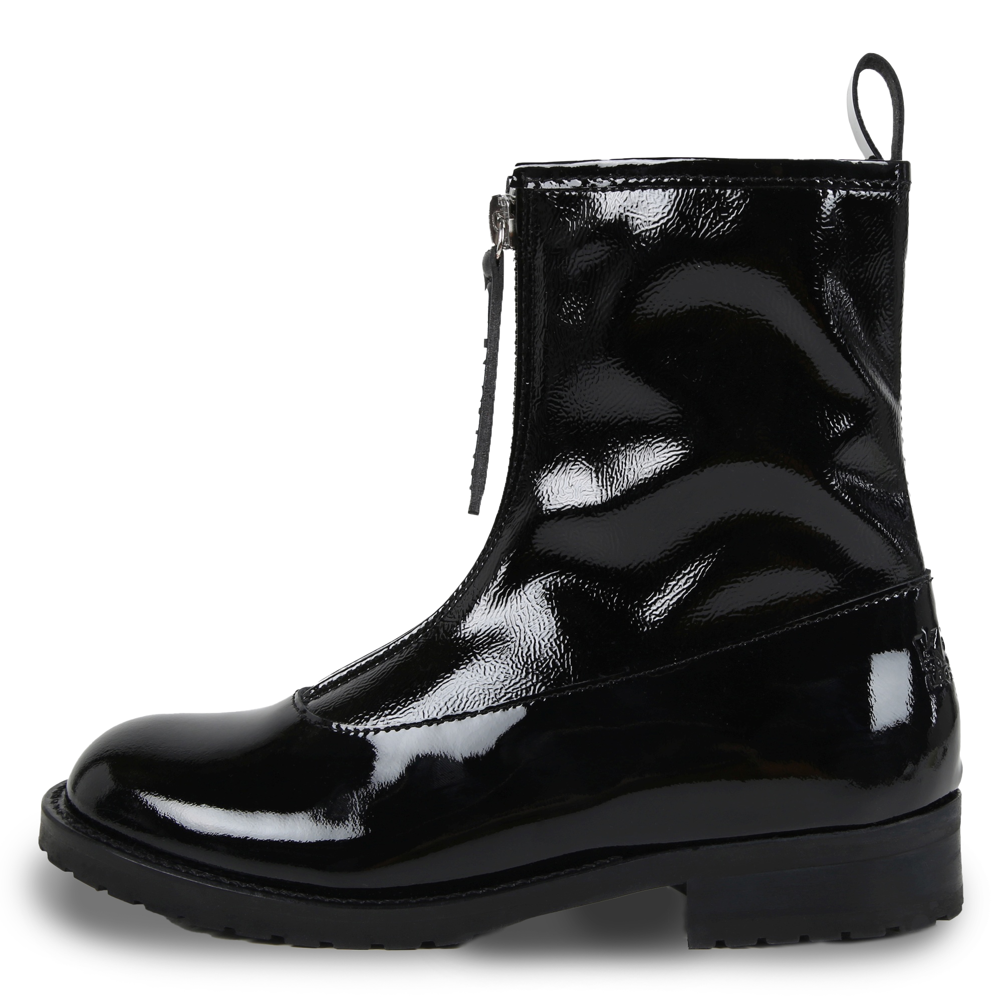 Bottines en cuir de vachette KARL LAGERFELD KIDS pour FILLE