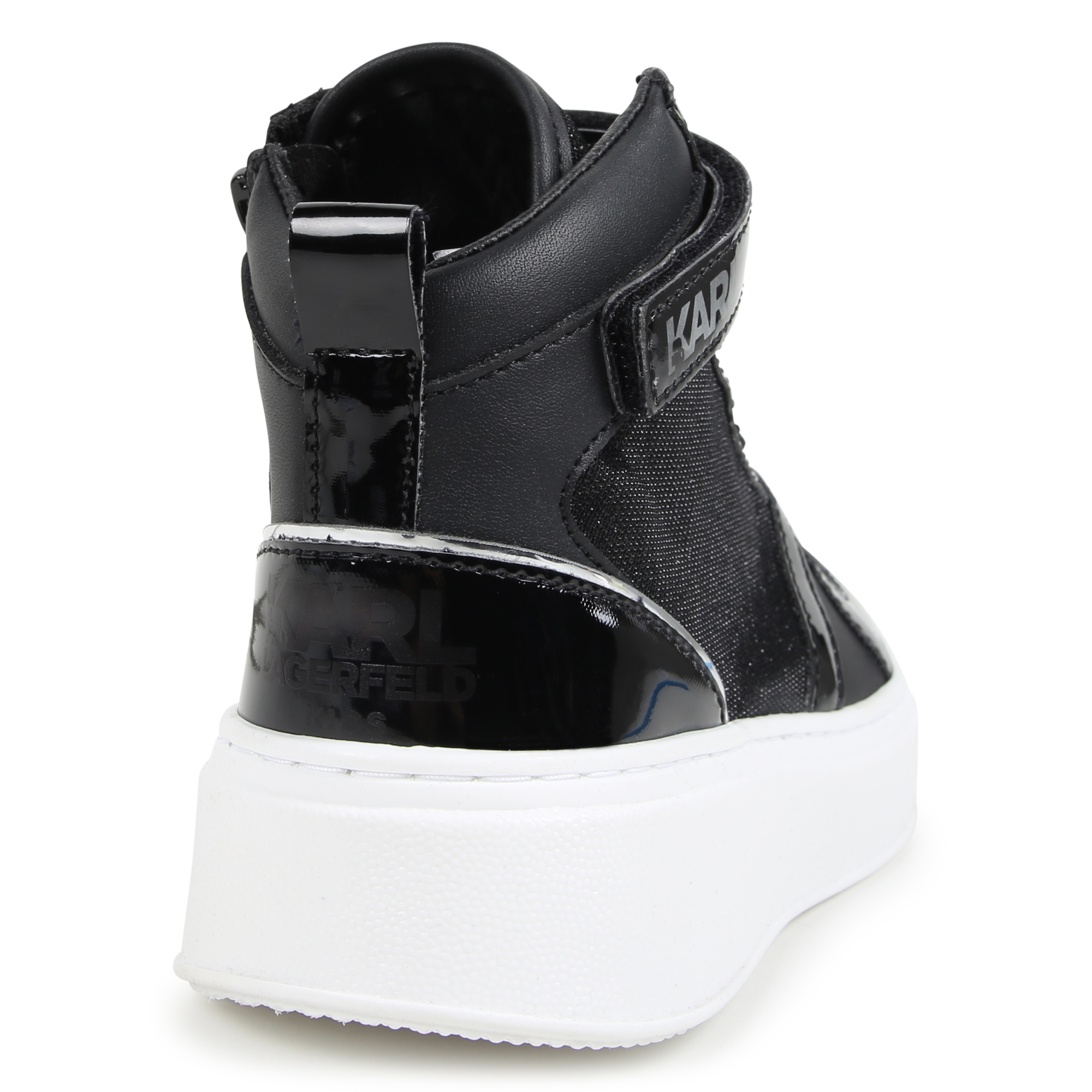 Baskets montantes en cuir KARL LAGERFELD KIDS pour FILLE