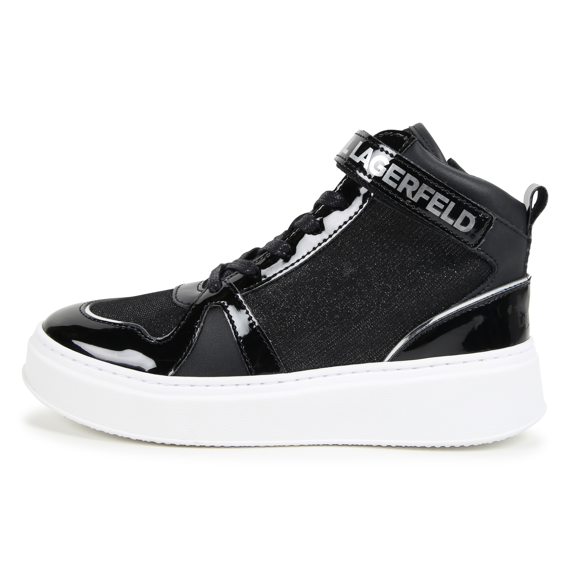 High-Top-Sneaker aus Leder KARL LAGERFELD KIDS Für MÄDCHEN